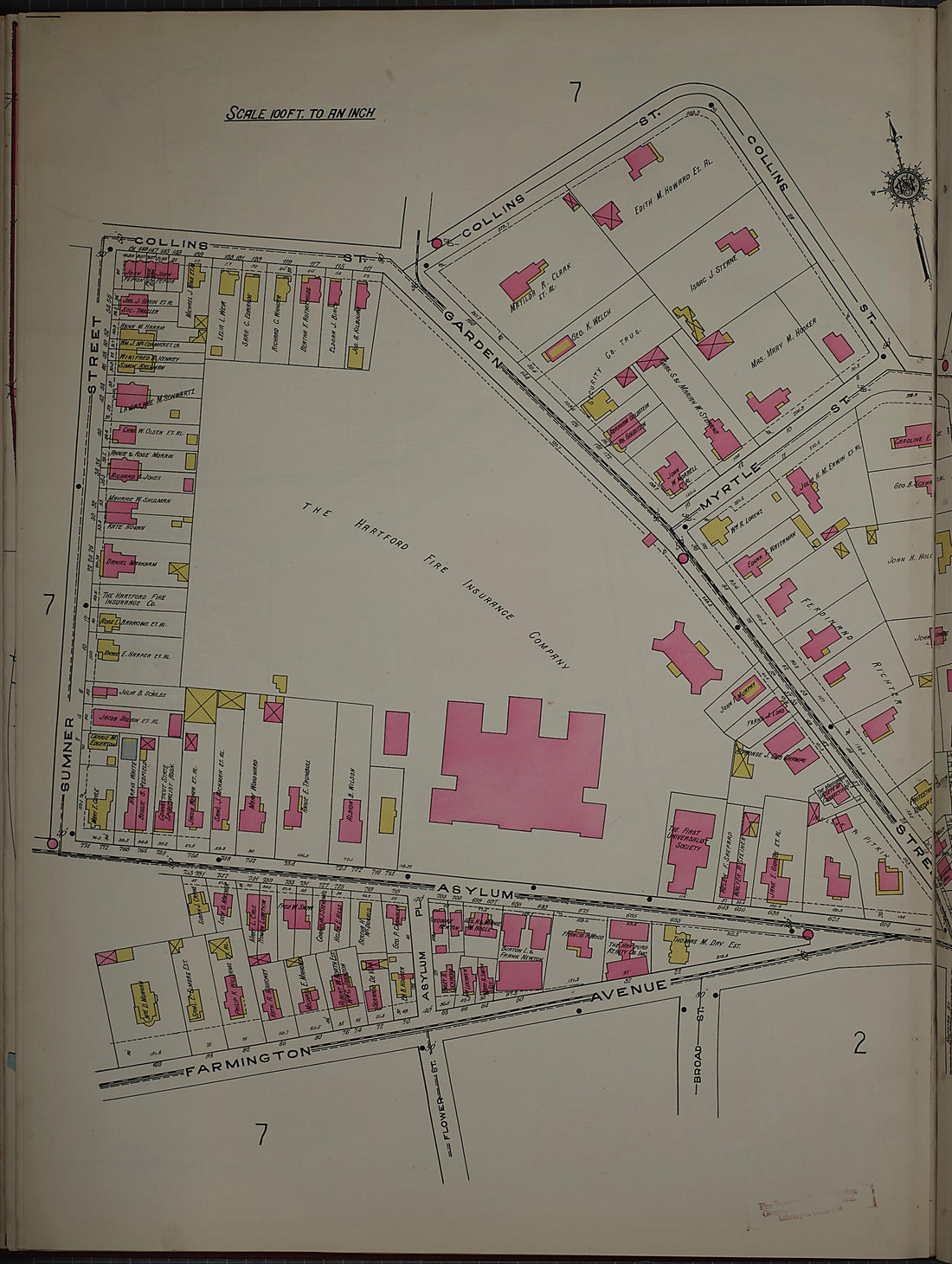 This old map of West Hartford, Hartford County, Connecticut was created by Sanborn Map Company in 1920
