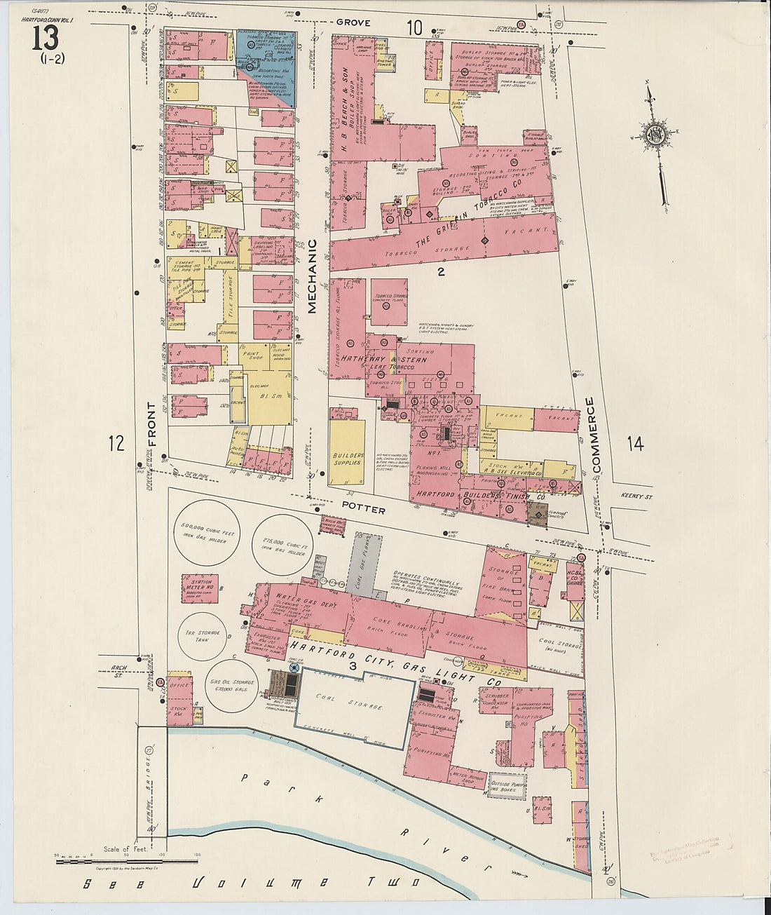This old map of West Hartford, Hartford County, Connecticut was created by Sanborn Map Company in 1922