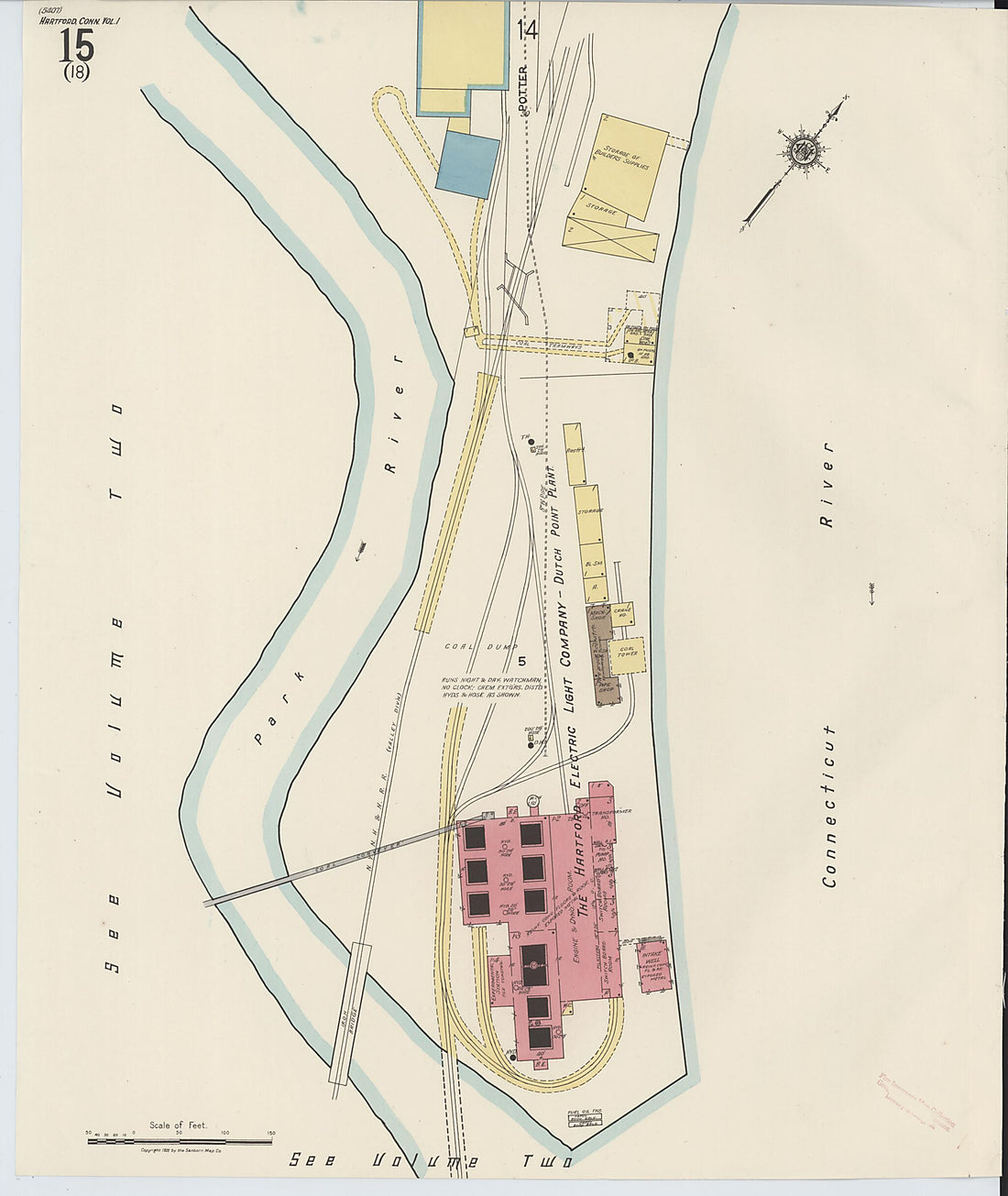 This old map of West Hartford, Hartford County, Connecticut was created by Sanborn Map Company in 1922