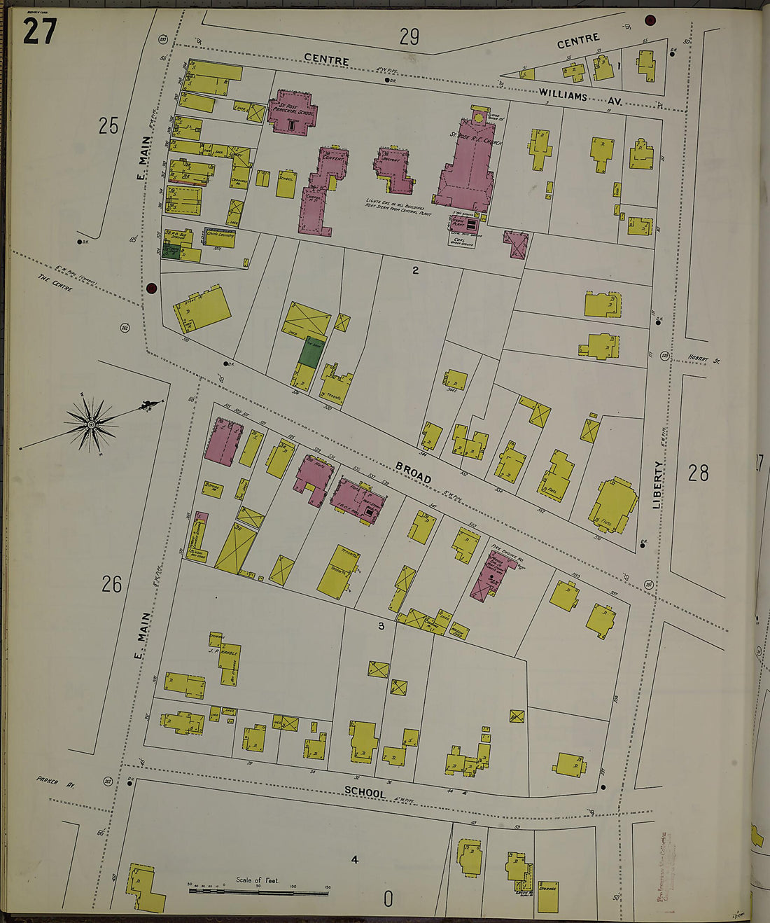 This old map of Meriden, New Haven County, Connecticut was created by Sanborn Map Company in 1901