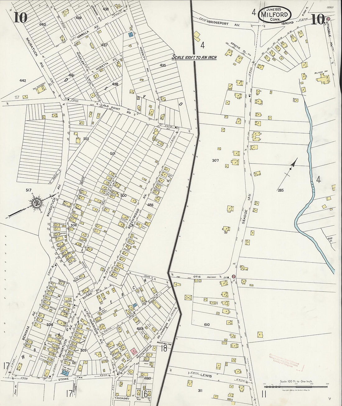 This old map of Woodmont, New Haven County, Connecticut was created by Sanborn Map Company in 1925