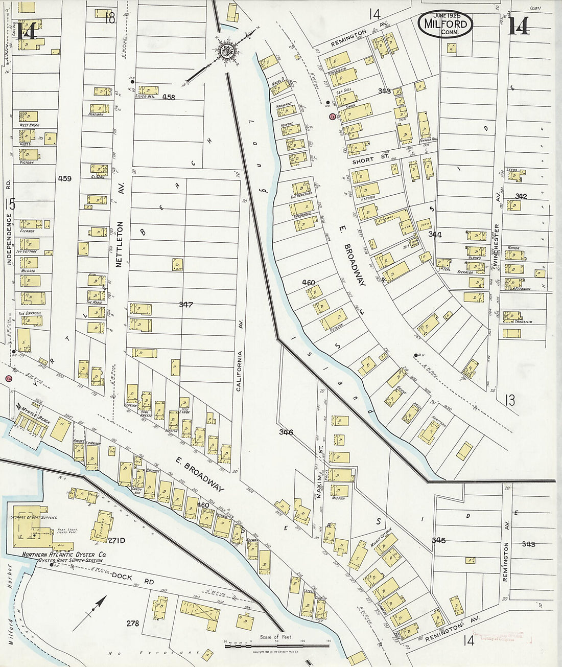 This old map of Woodmont, New Haven County, Connecticut was created by Sanborn Map Company in 1925