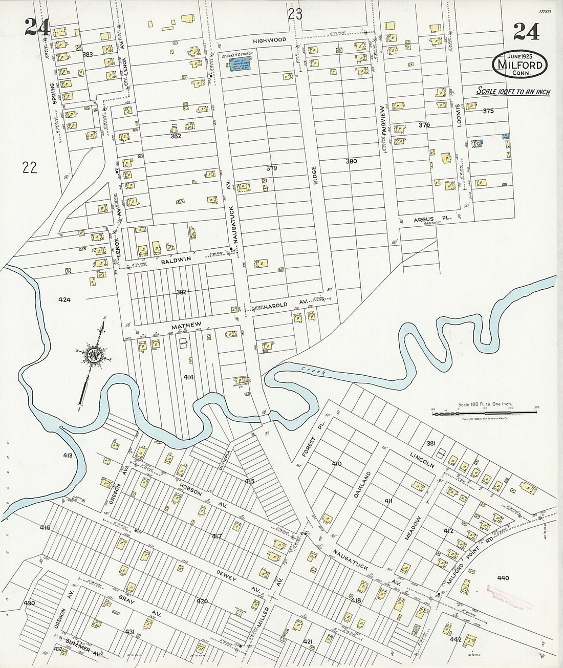 This old map of Woodmont, New Haven County, Connecticut was created by Sanborn Map Company in 1925