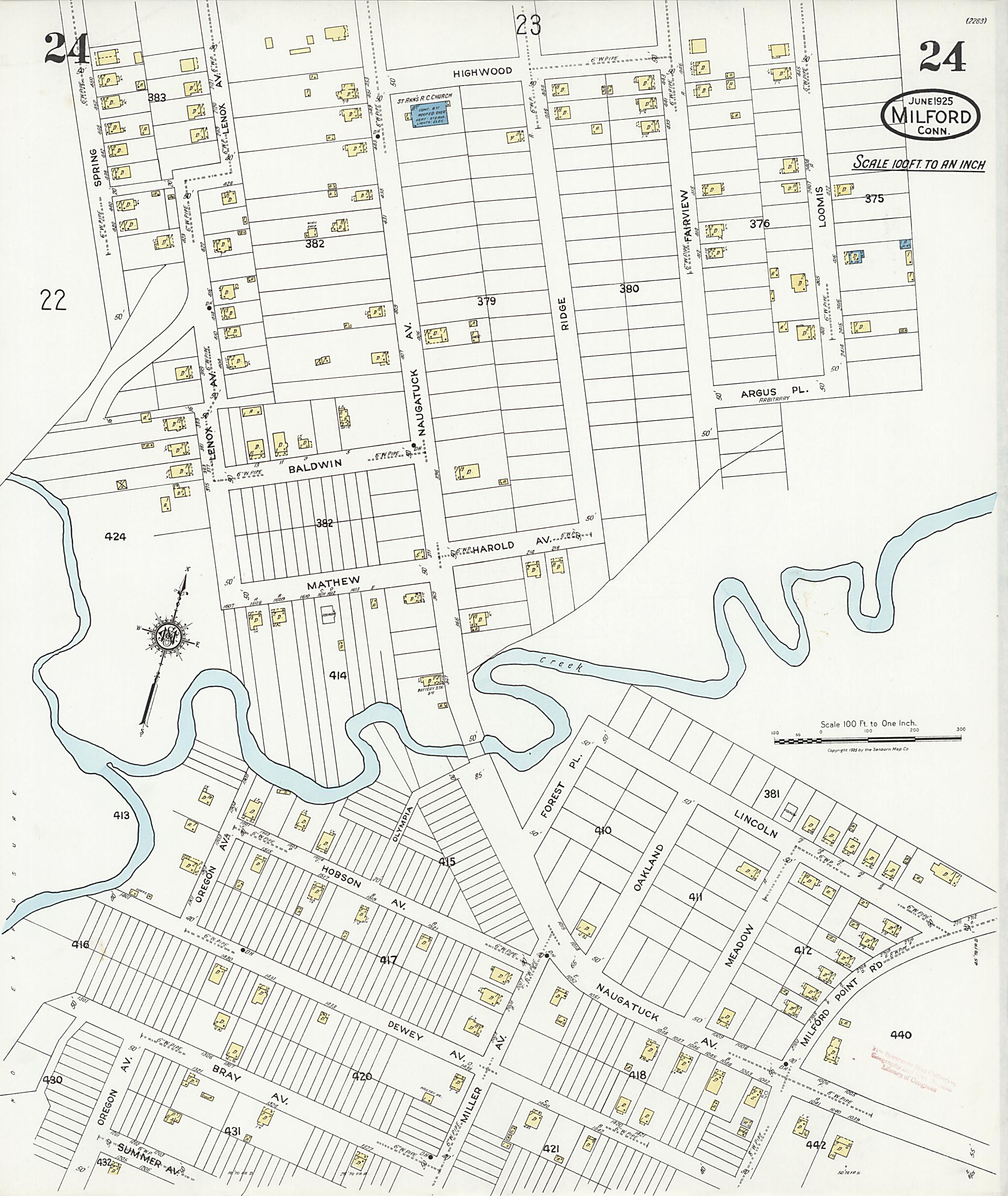This old map of Woodmont, New Haven County, Connecticut was created by Sanborn Map Company in 1925