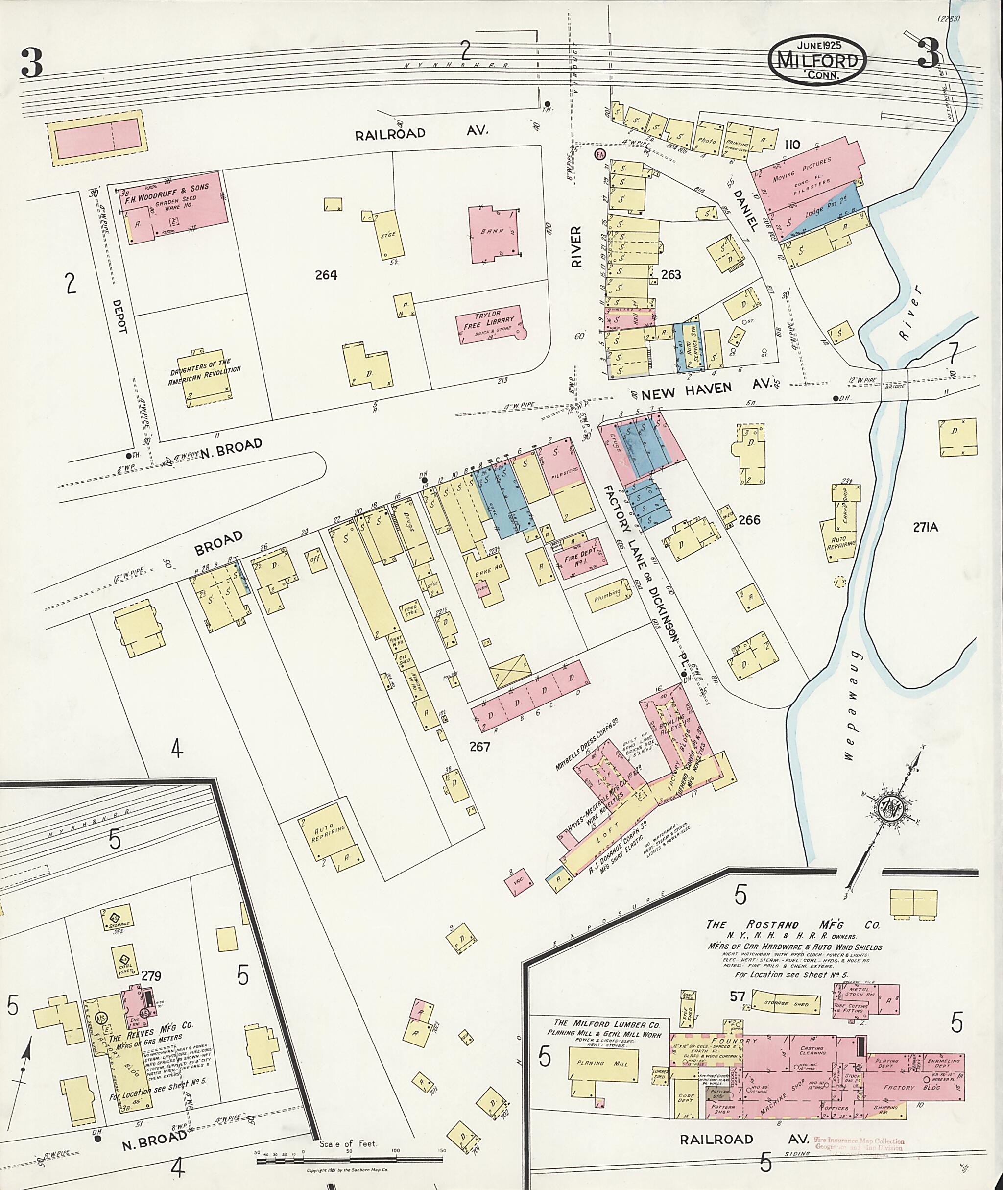 This old map of Woodmont, New Haven County, Connecticut was created by Sanborn Map Company in 1925