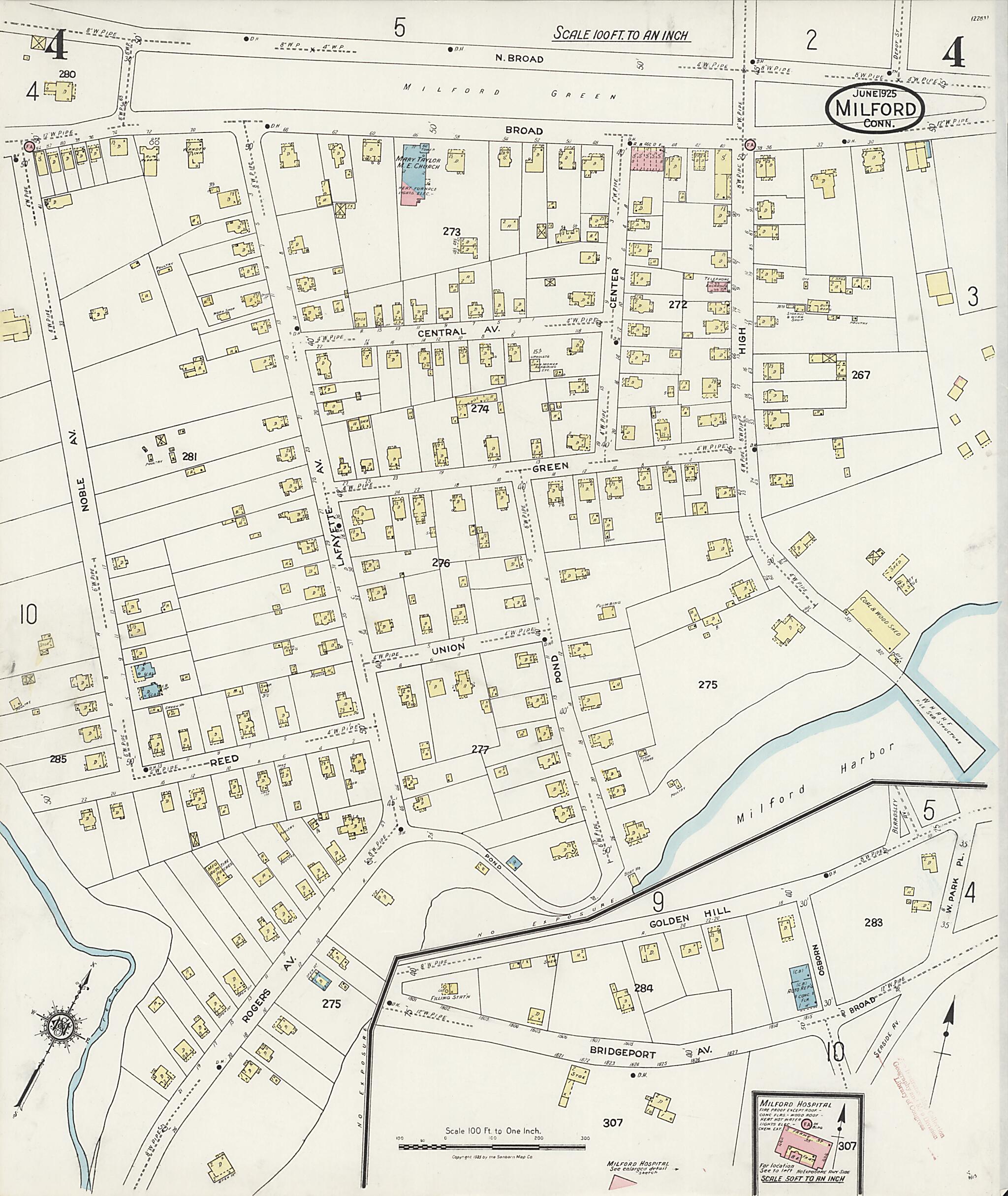 This old map of Woodmont, New Haven County, Connecticut was created by Sanborn Map Company in 1925