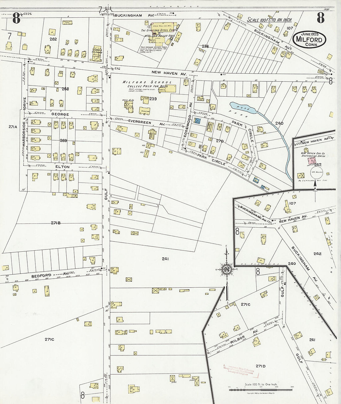 This old map of Woodmont, New Haven County, Connecticut was created by Sanborn Map Company in 1925