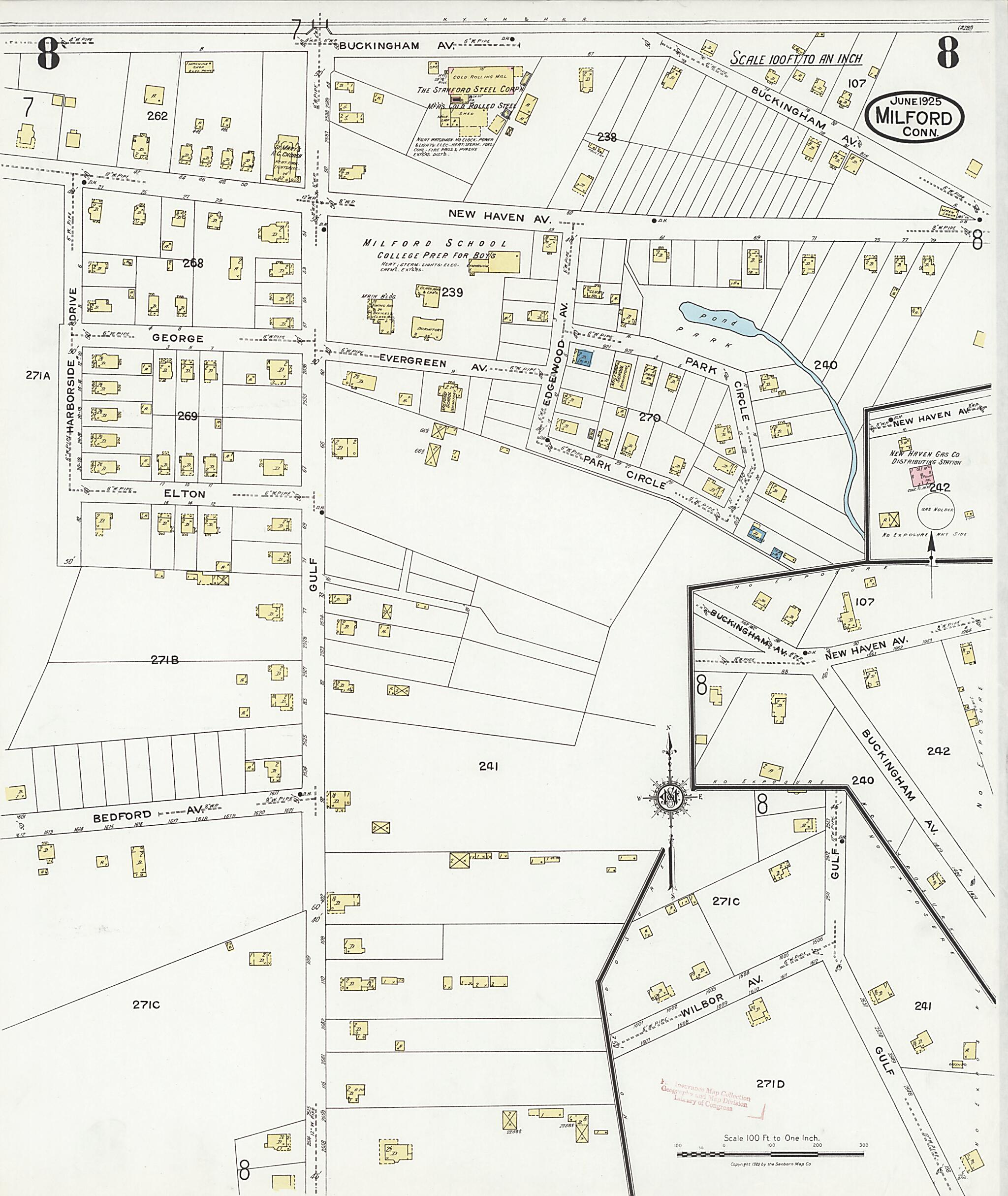 This old map of Woodmont, New Haven County, Connecticut was created by Sanborn Map Company in 1925
