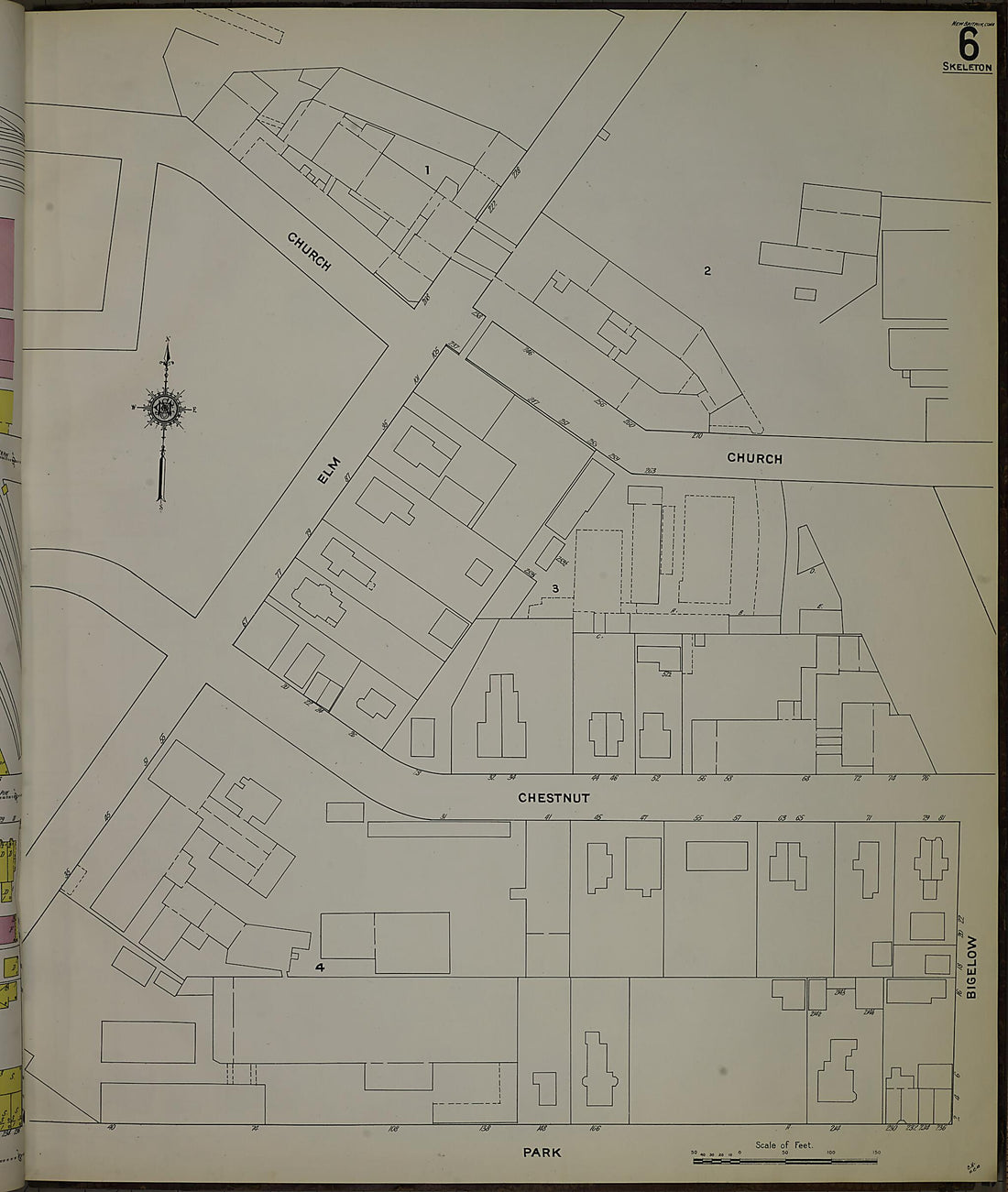This old map of New Britain, Hartford County, Connecticut was created by Sanborn Map Company in 1909