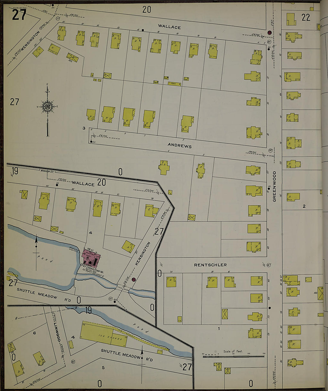 This old map of New Britain, Hartford County, Connecticut was created by Sanborn Map Company in 1909