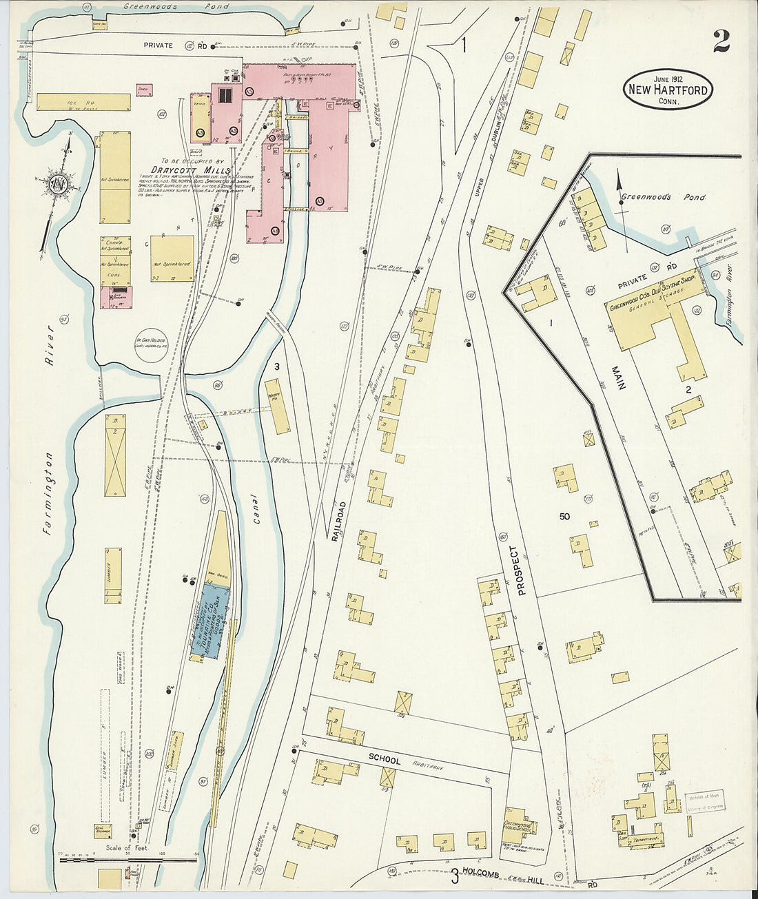 This old map of Pine Meadow, Litchfield County, Connecticut was created by Sanborn Map Company in 1912