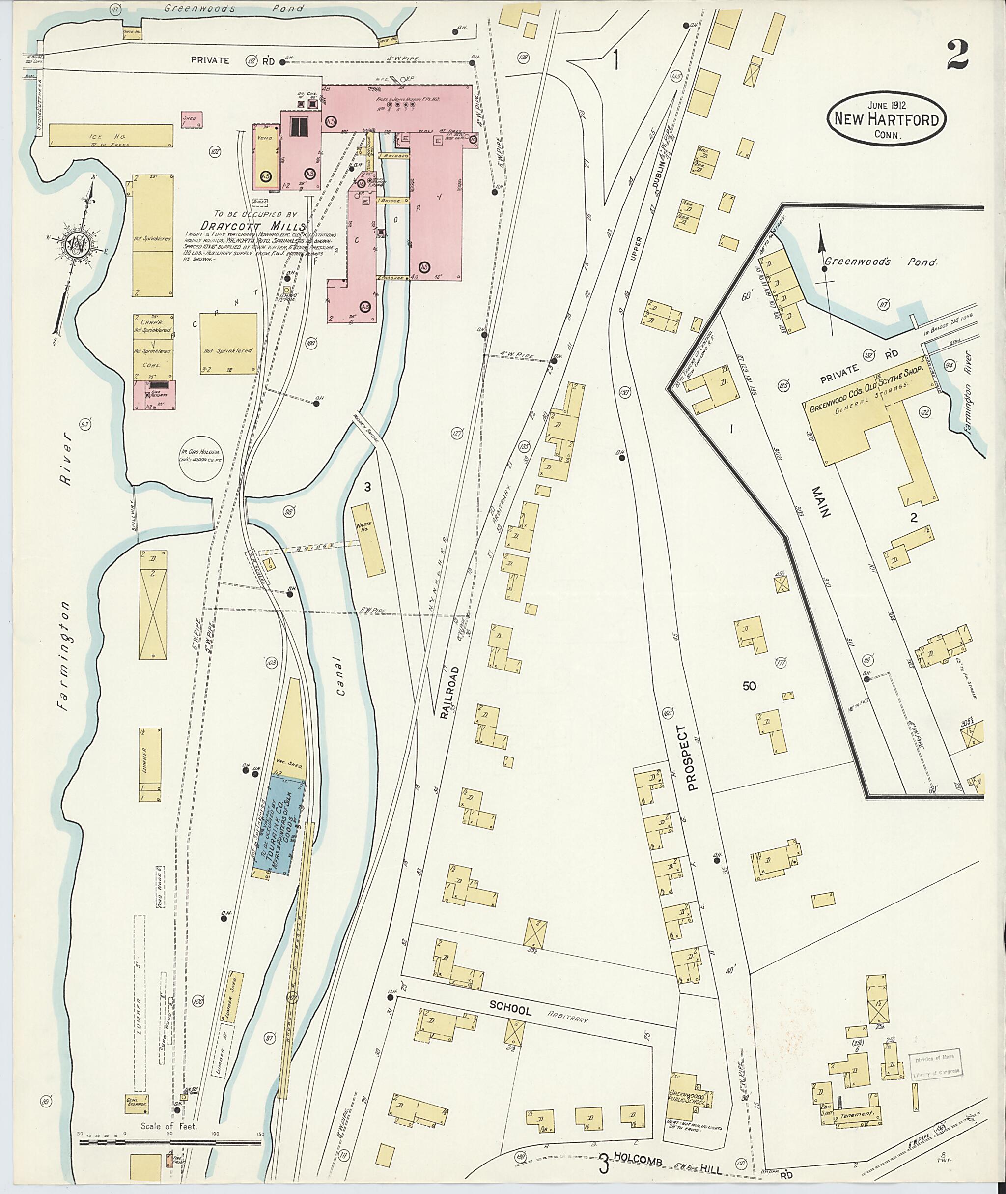 This old map of Pine Meadow, Litchfield County, Connecticut was created by Sanborn Map Company in 1912