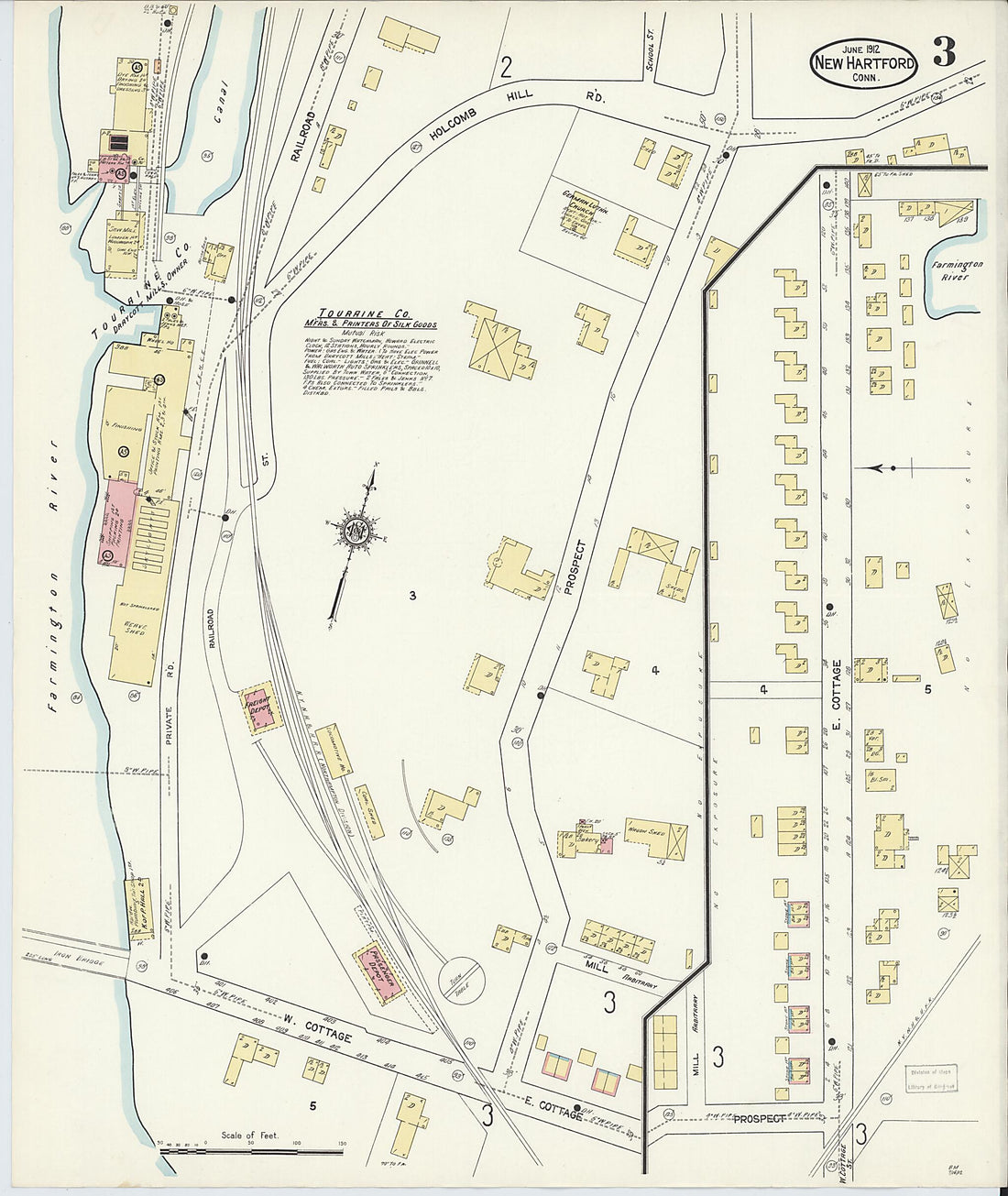 This old map of Pine Meadow, Litchfield County, Connecticut was created by Sanborn Map Company in 1912