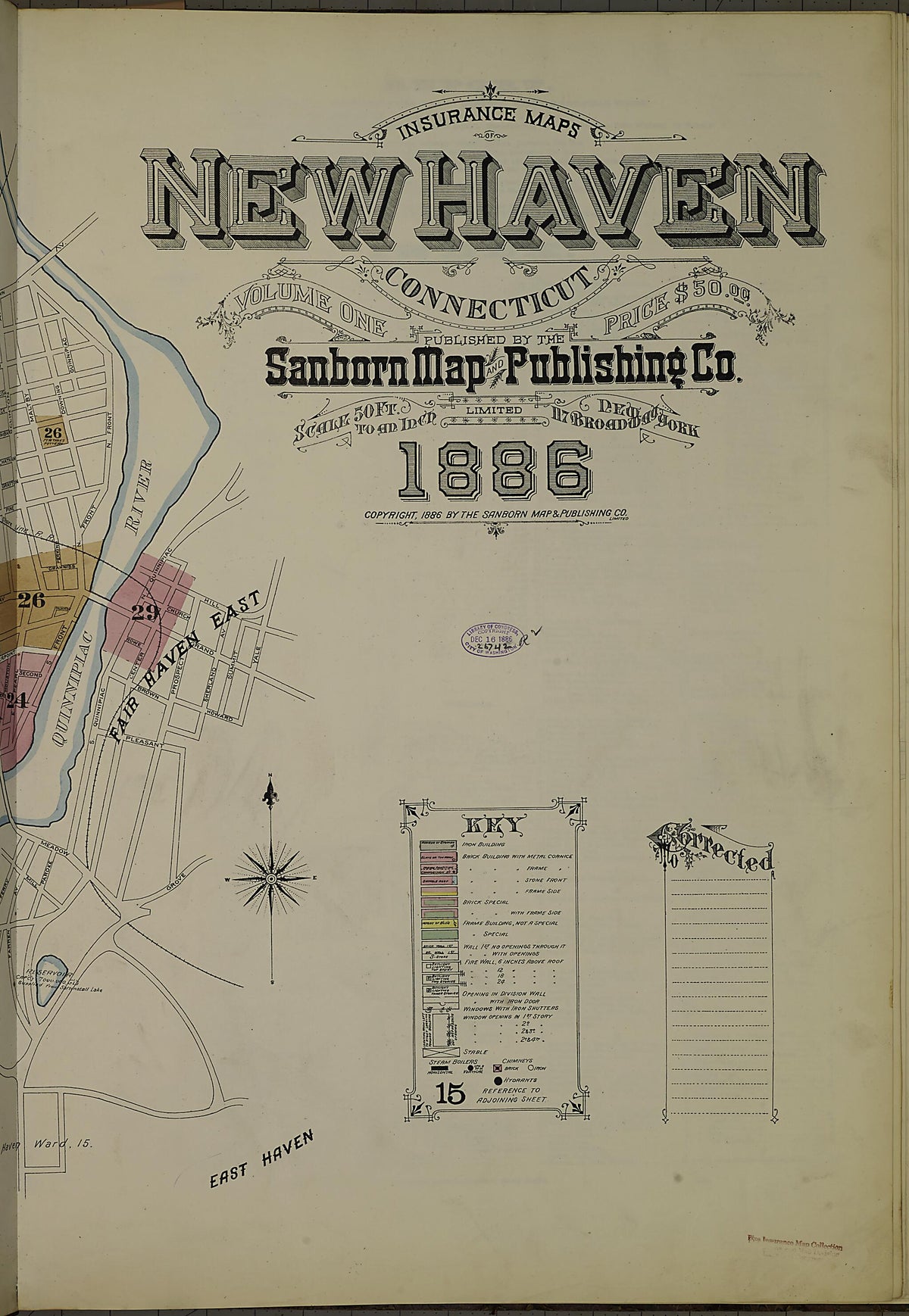 New Haven, New Haven County, Connecticut 1886 (Sheet 2) by Relic Map Company