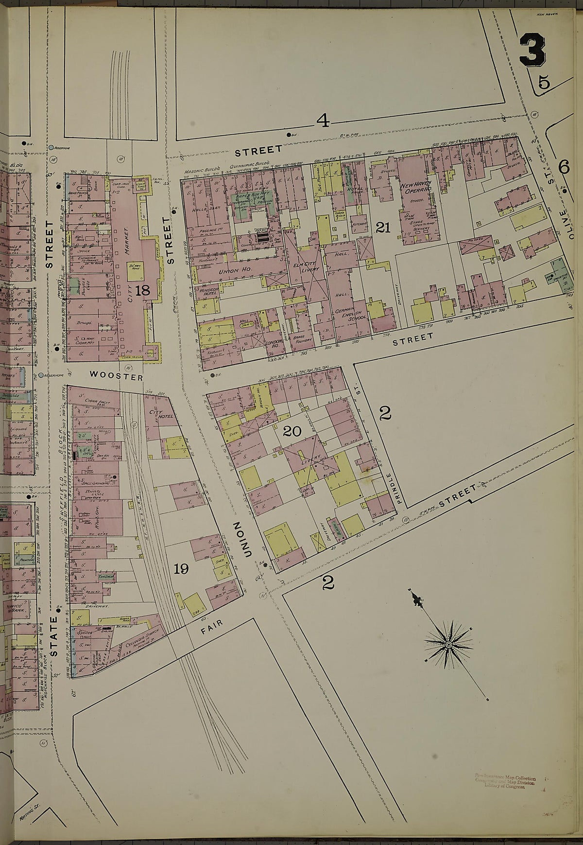 New Haven, New Haven County, Connecticut 1886 (Sheet 8) by Relic Map Company