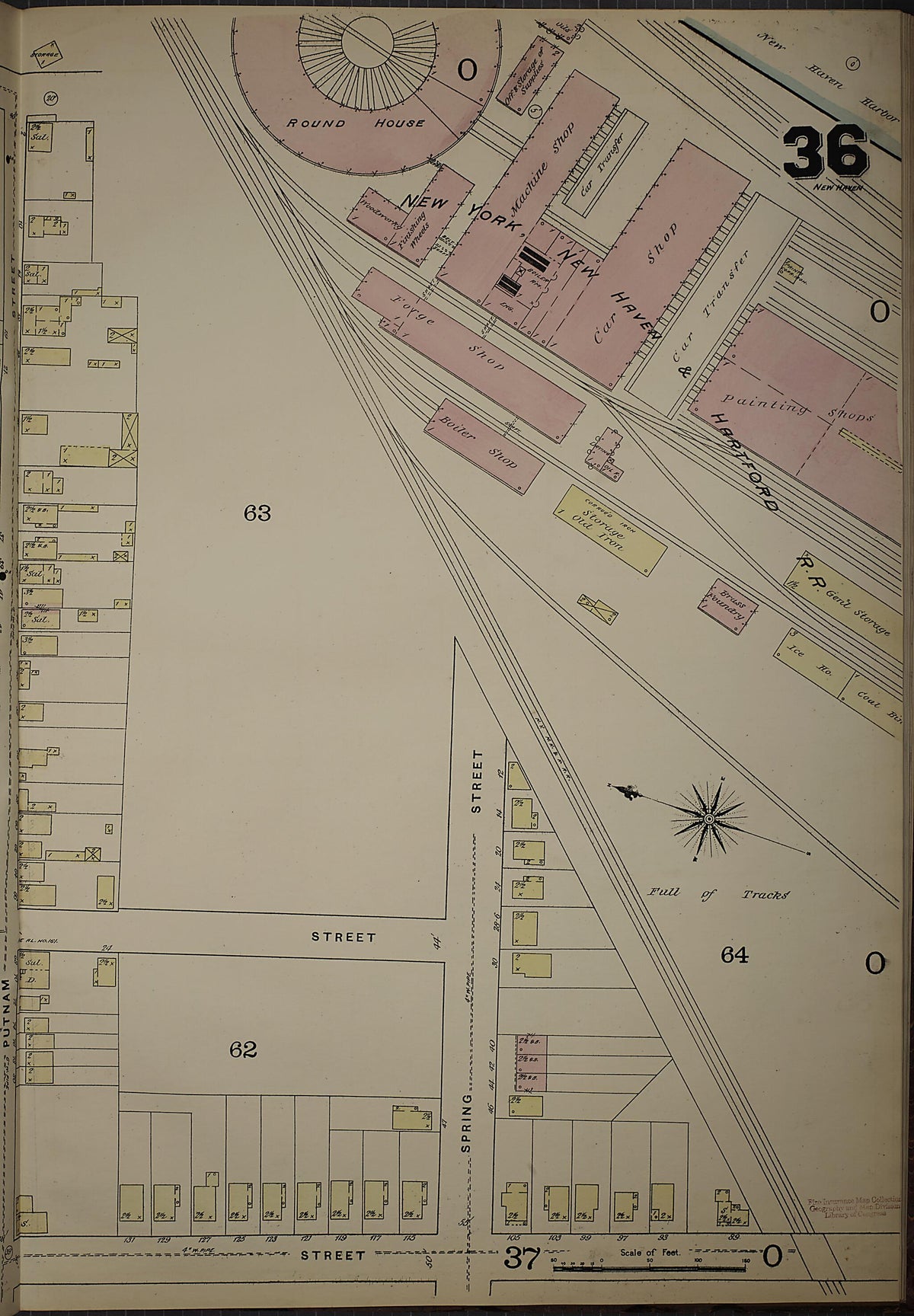 New Haven, New Haven County, Connecticut 1886 (Sheet 16) by Relic Map Company