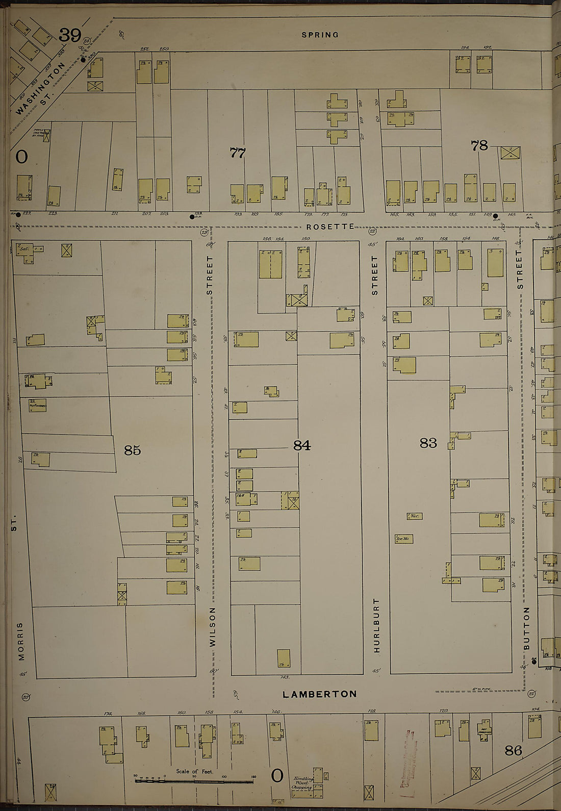 This old map of New Haven, New Haven County, Connecticut was created by Sanborn Map Company in 1886