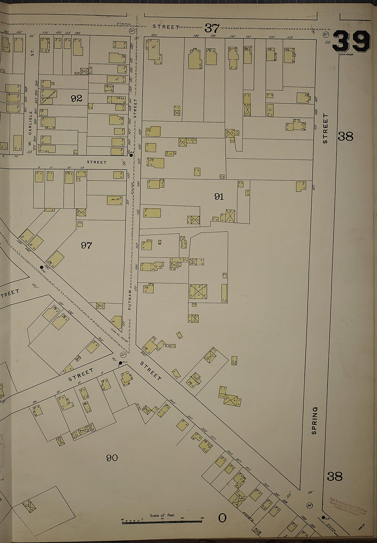 New Haven, New Haven County, Connecticut 1886 (Sheet 22) by Relic Map Company