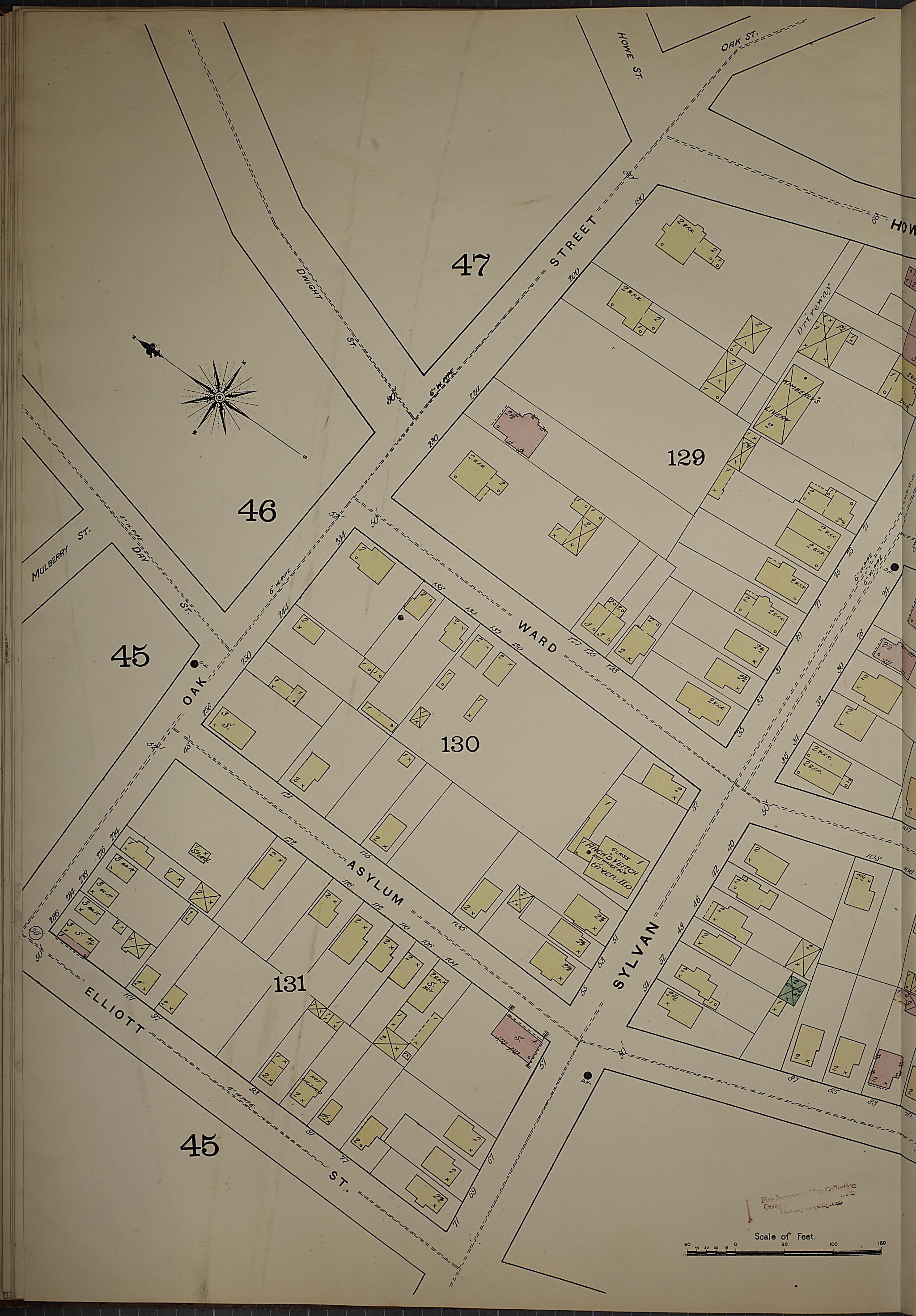 This old map of New Haven, New Haven County, Connecticut was created by Sanborn Map Company in 1886