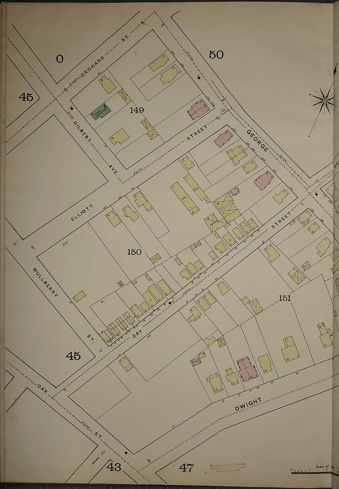 This old map of New Haven, New Haven County, Connecticut was created by Sanborn Map Company in 1886