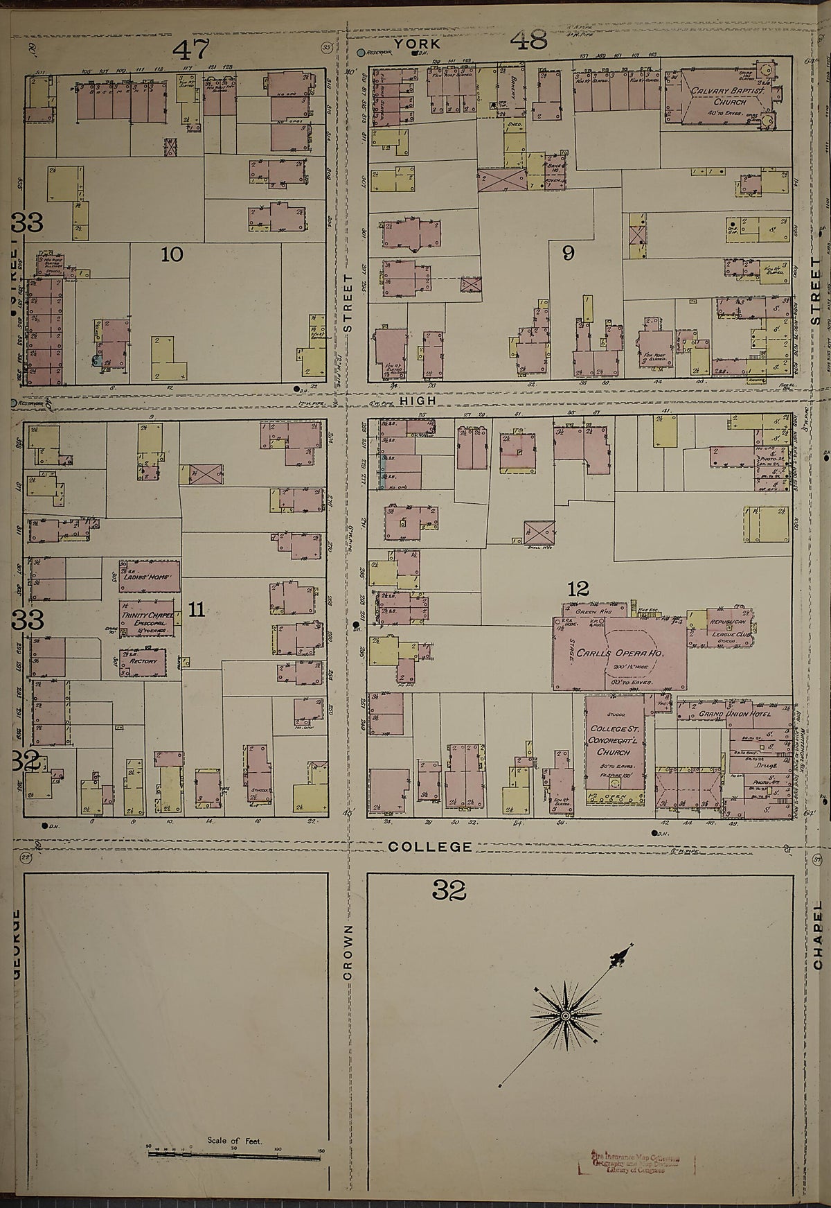 New Haven, New Haven County, Connecticut 1886 (Sheet 5) by Relic Map Company