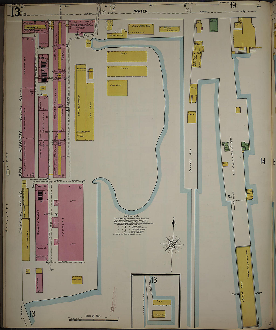 This old map of New Haven, New Haven County, Connecticut was created by Sanborn Map Company in 1901
