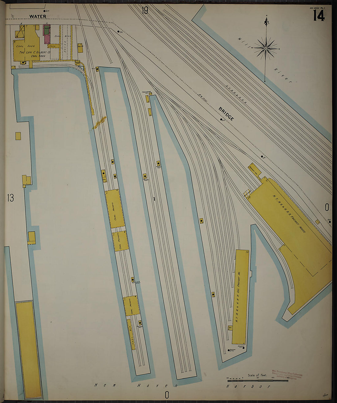 This old map of New Haven, New Haven County, Connecticut was created by Sanborn Map Company in 1901