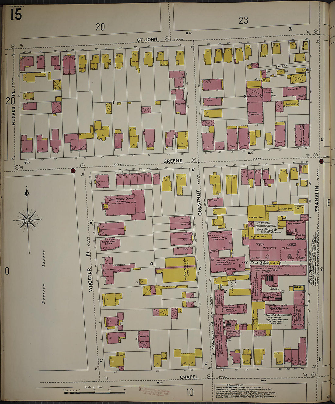 This old map of New Haven, New Haven County, Connecticut was created by Sanborn Map Company in 1901