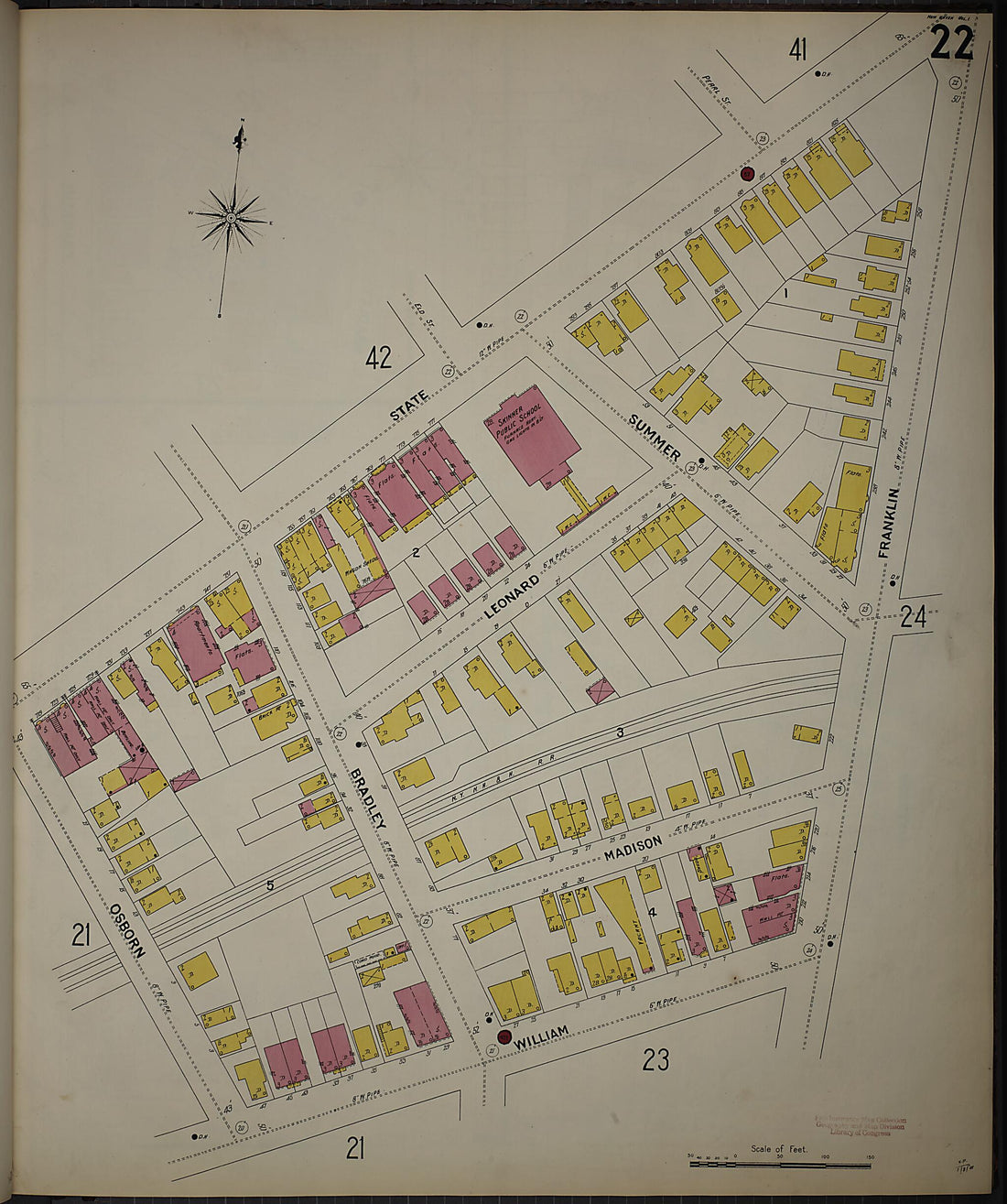 This old map of New Haven, New Haven County, Connecticut was created by Sanborn Map Company in 1901