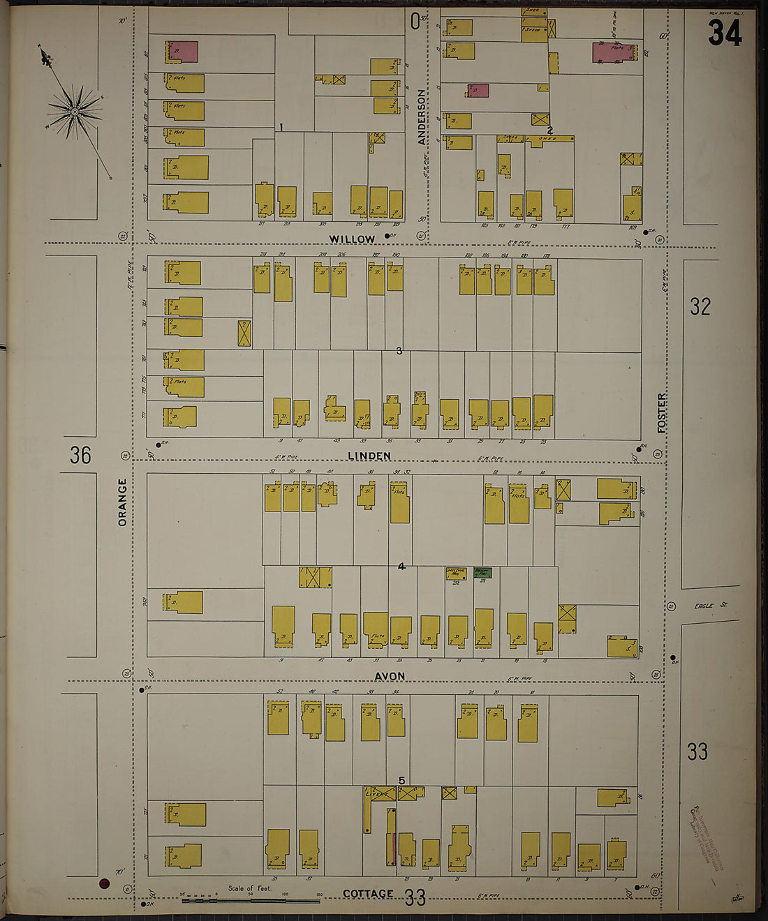 This old map of New Haven, New Haven County, Connecticut was created by Sanborn Map Company in 1901