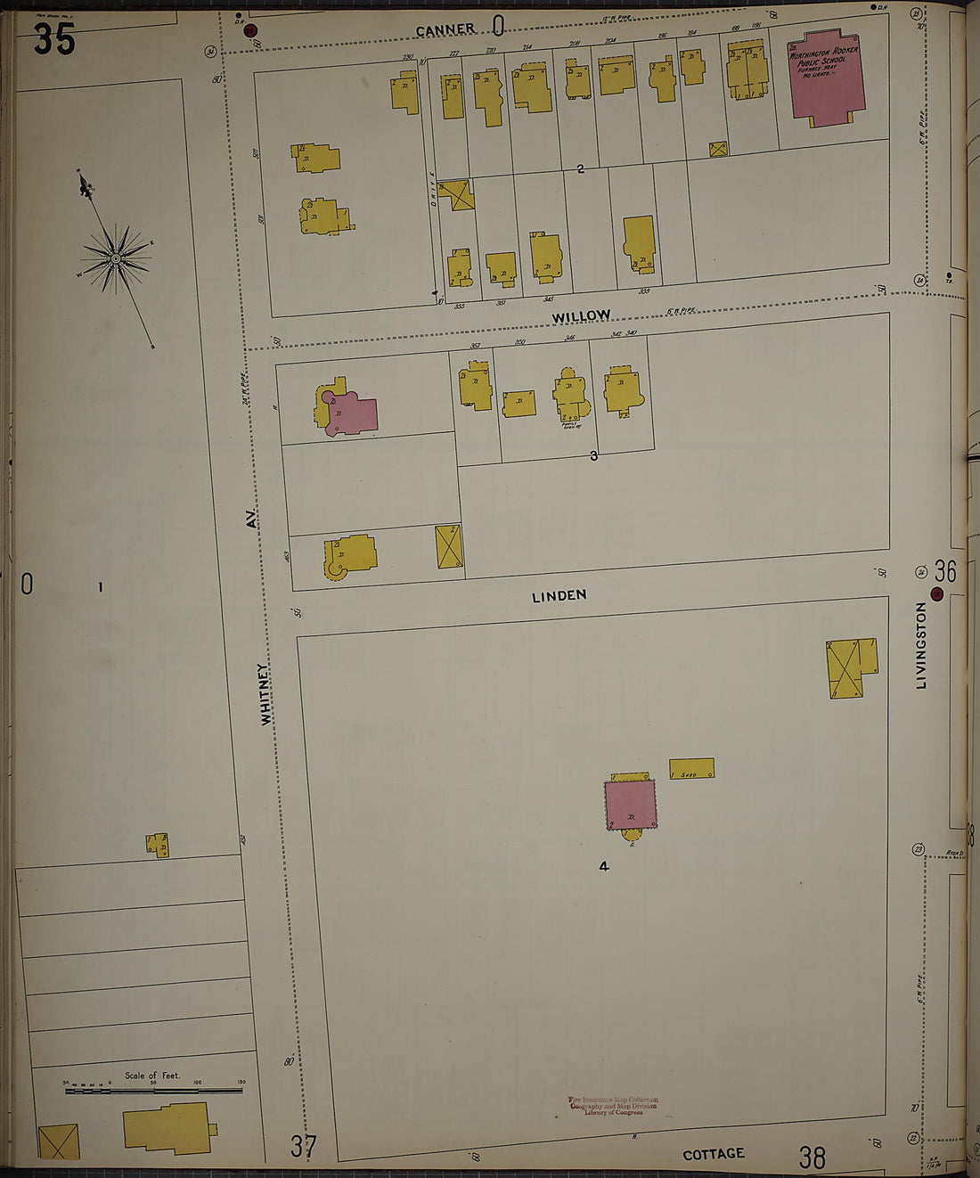 This old map of New Haven, New Haven County, Connecticut was created by Sanborn Map Company in 1901