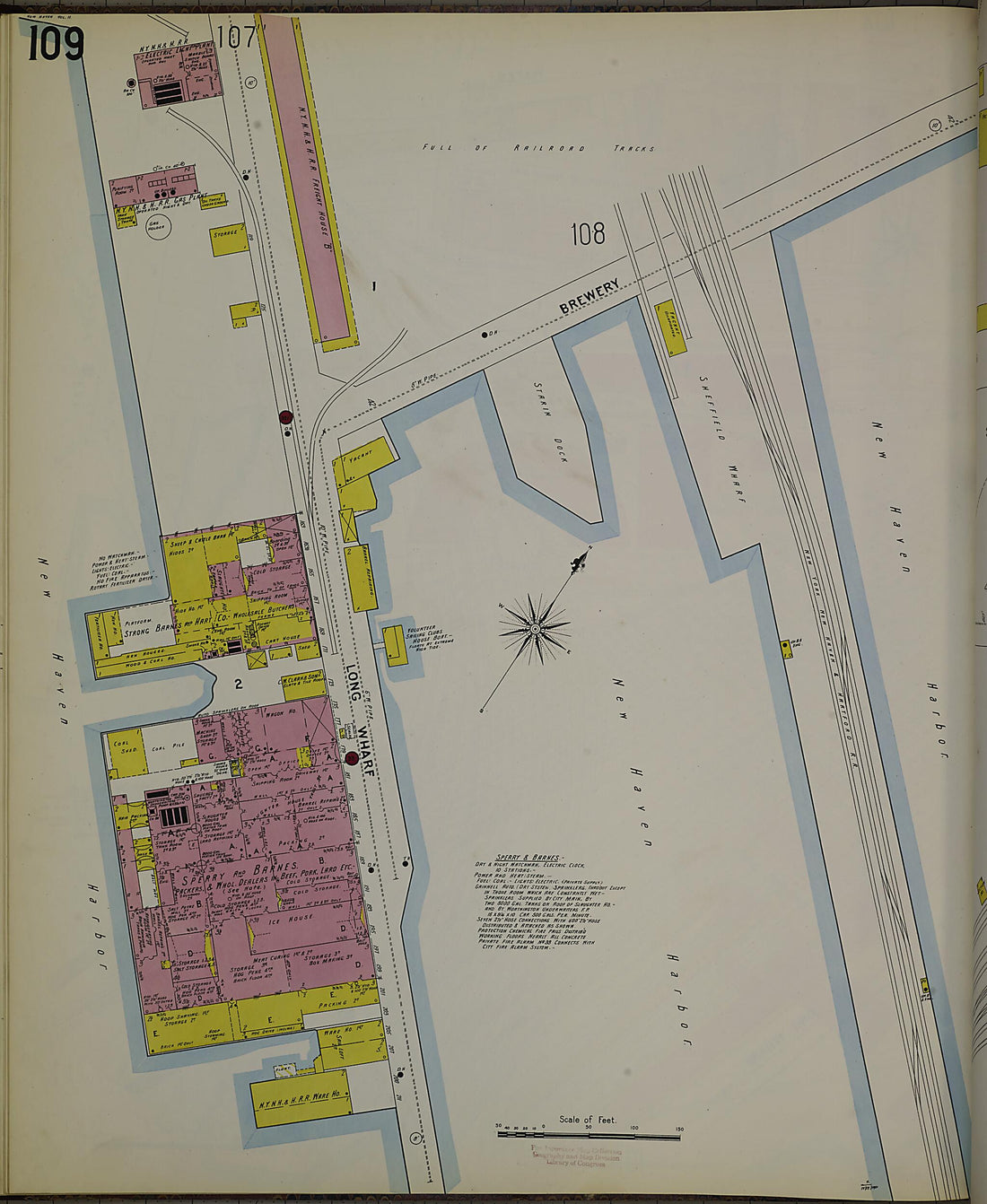 This old map of New Haven, New Haven County, Connecticut was created by Sanborn Map Company in 1901