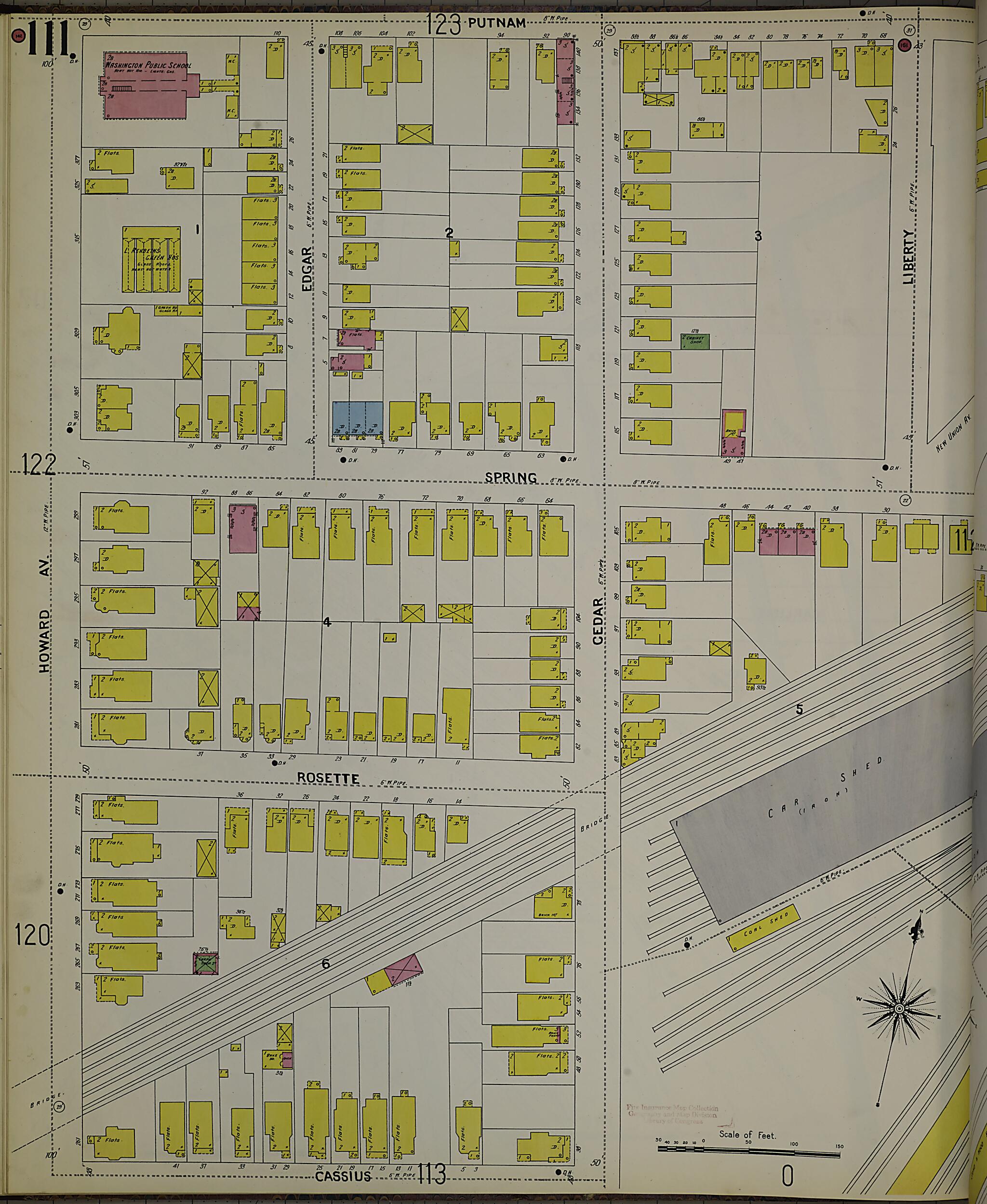 This old map of New Haven, New Haven County, Connecticut was created by Sanborn Map Company in 1901