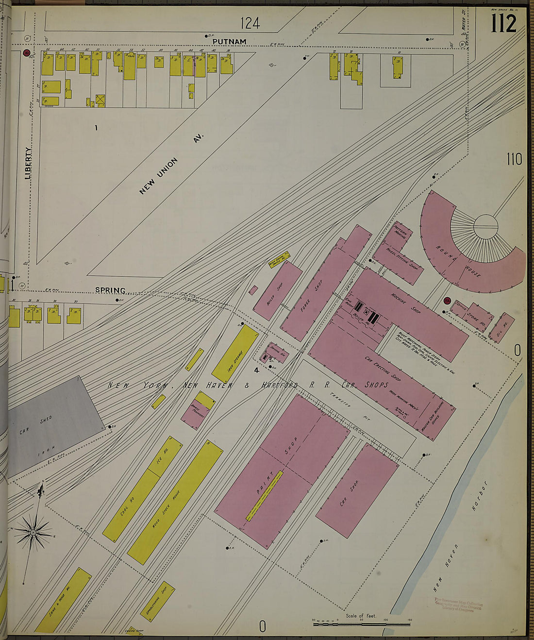 This old map of New Haven, New Haven County, Connecticut was created by Sanborn Map Company in 1901