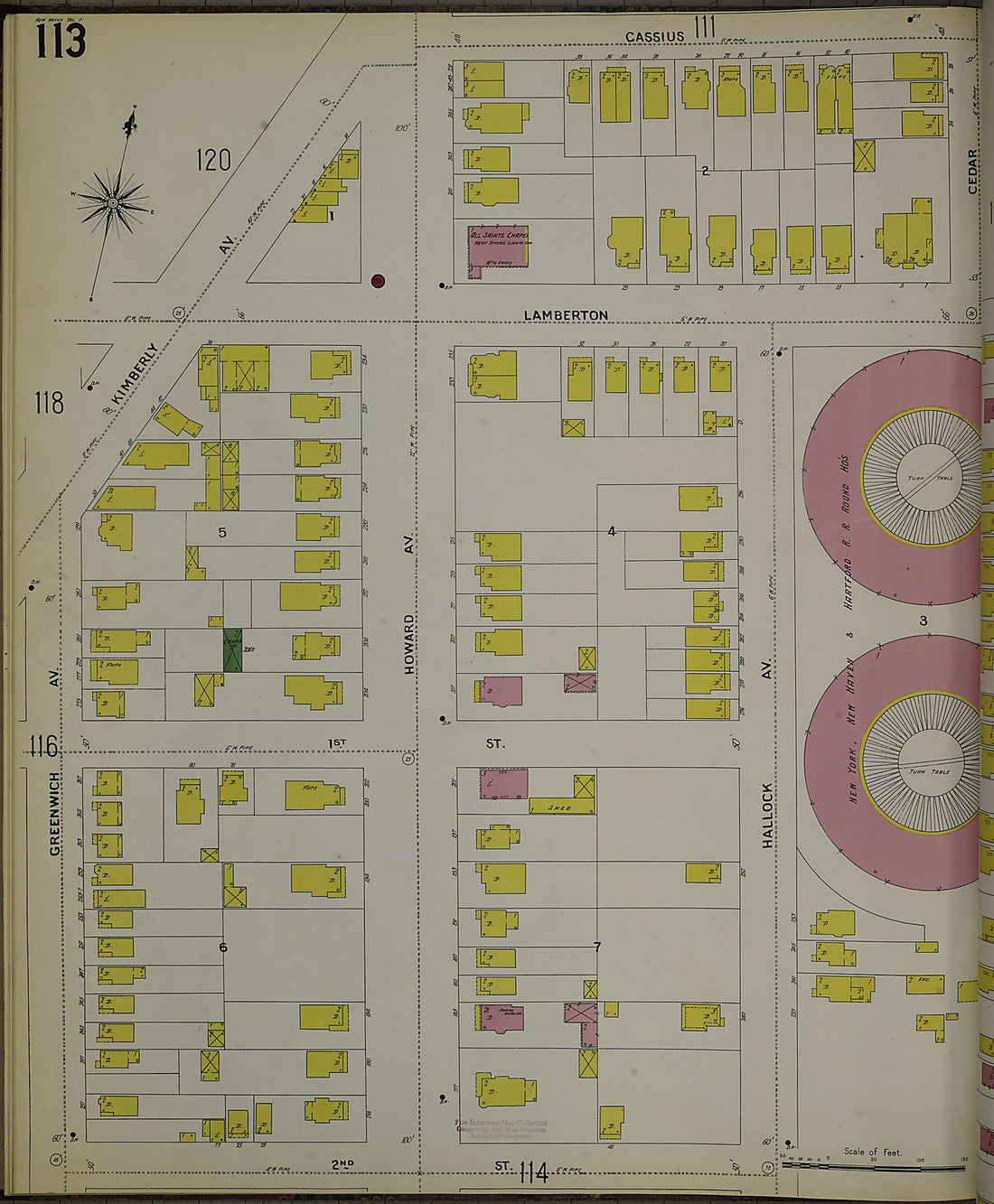 This old map of New Haven, New Haven County, Connecticut was created by Sanborn Map Company in 1901