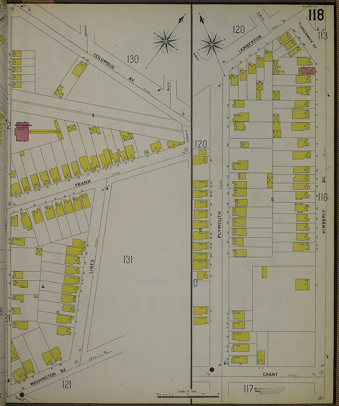 This old map of New Haven, New Haven County, Connecticut was created by Sanborn Map Company in 1901