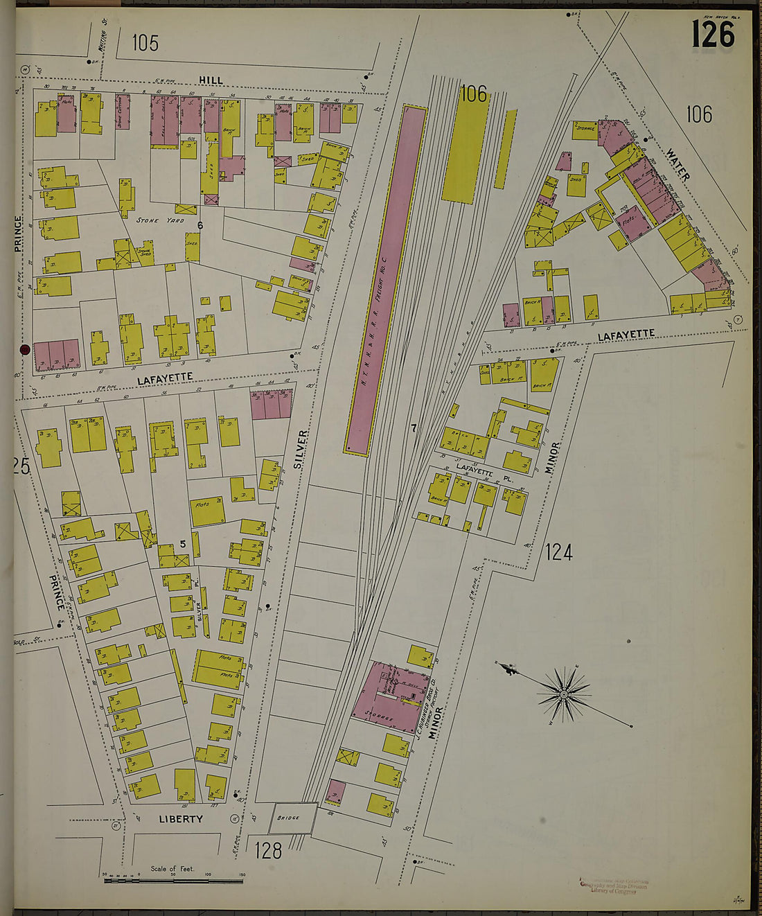 This old map of New Haven, New Haven County, Connecticut was created by Sanborn Map Company in 1901