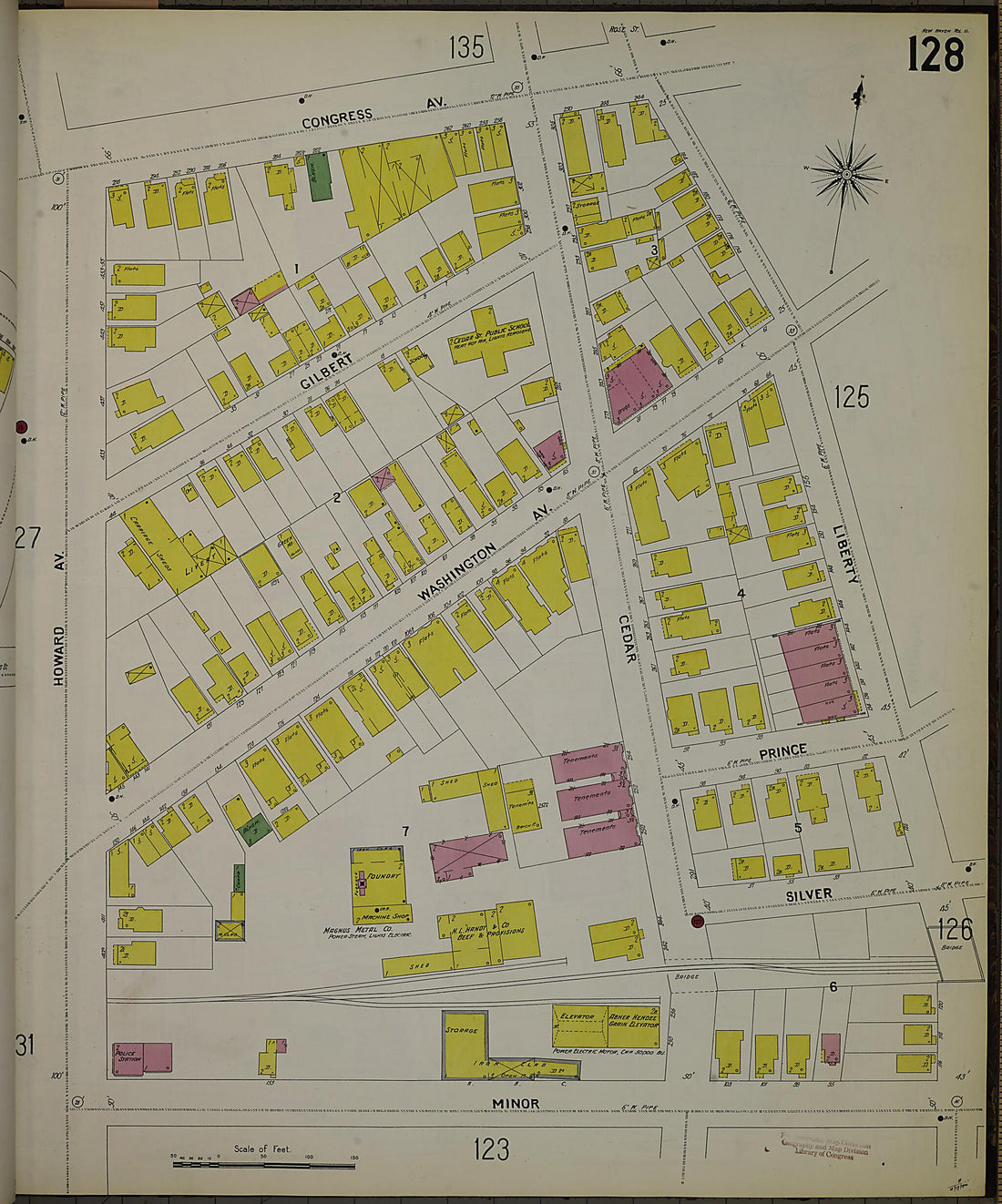 This old map of New Haven, New Haven County, Connecticut was created by Sanborn Map Company in 1901