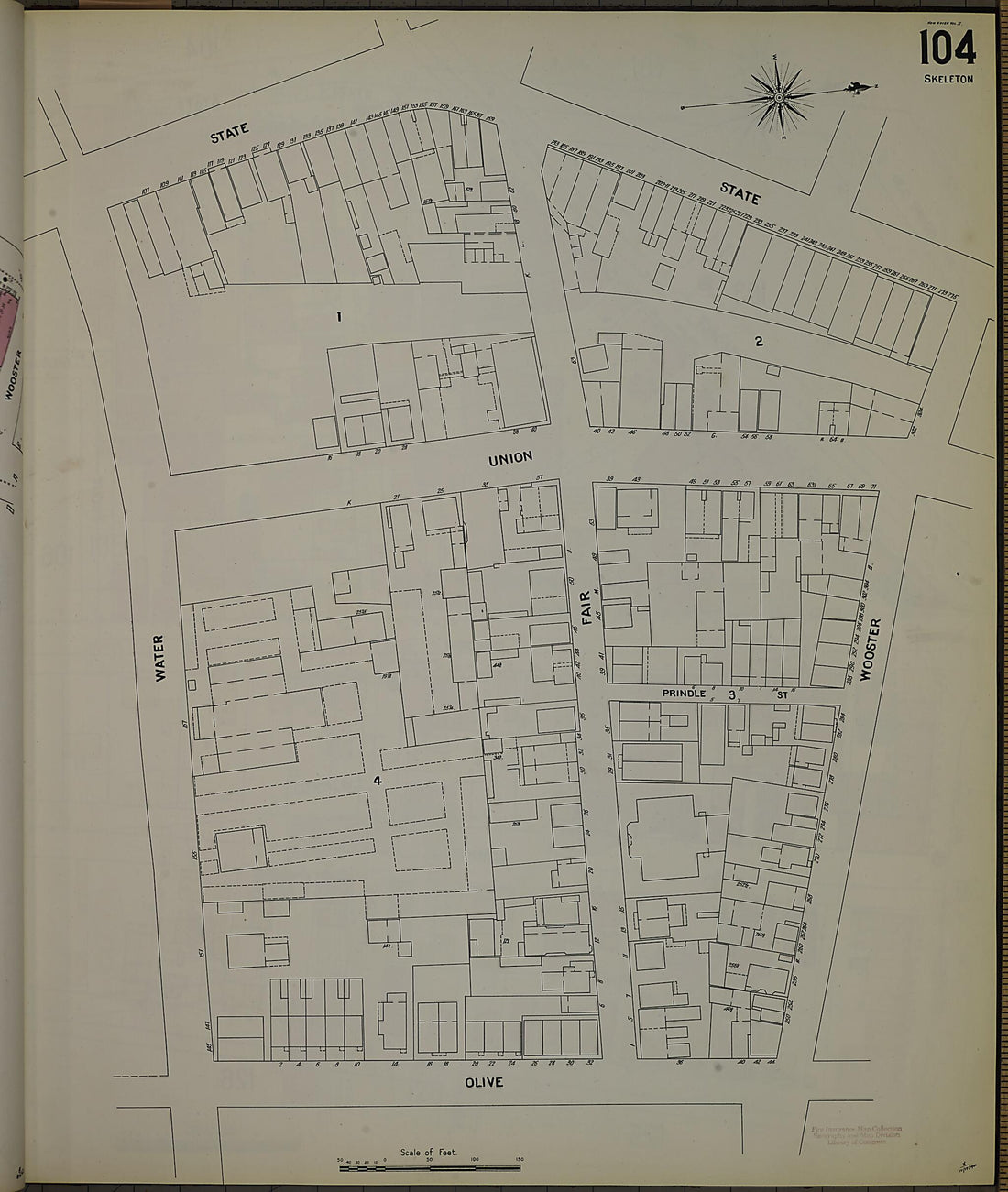 This old map of New Haven, New Haven County, Connecticut was created by Sanborn Map Company in 1901