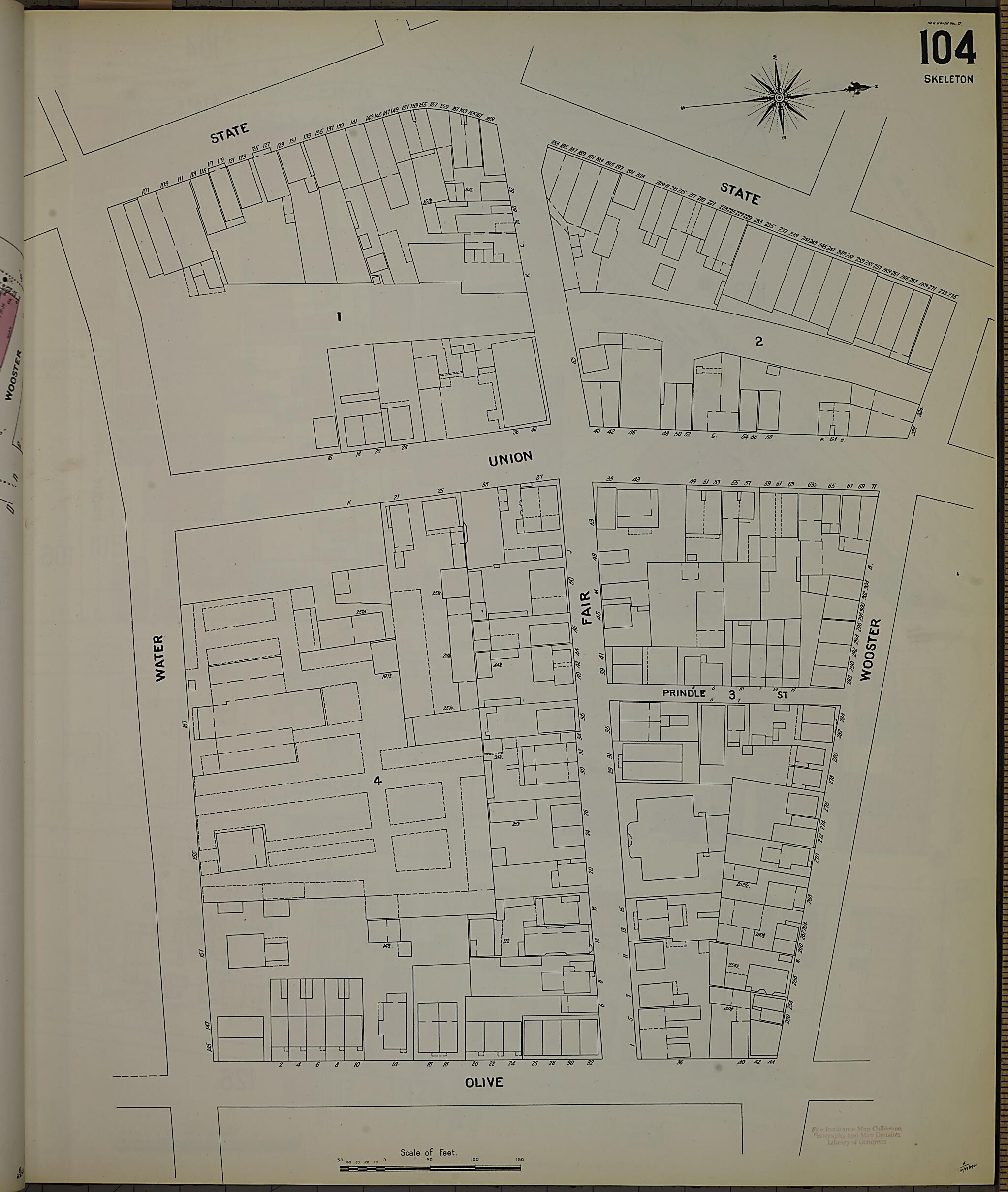 This old map of New Haven, New Haven County, Connecticut was created by Sanborn Map Company in 1901