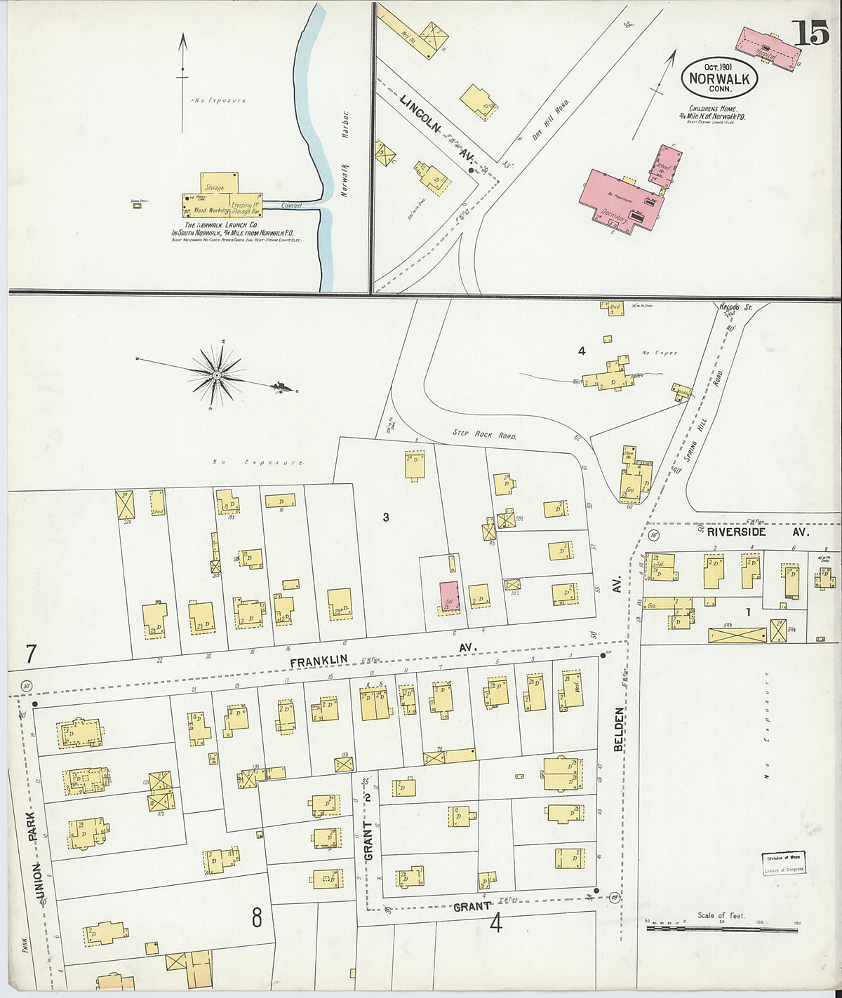 Norwalk, Fairfield County, Connecticut 1901 (Sheet 15 of 15) by Relic Map Company