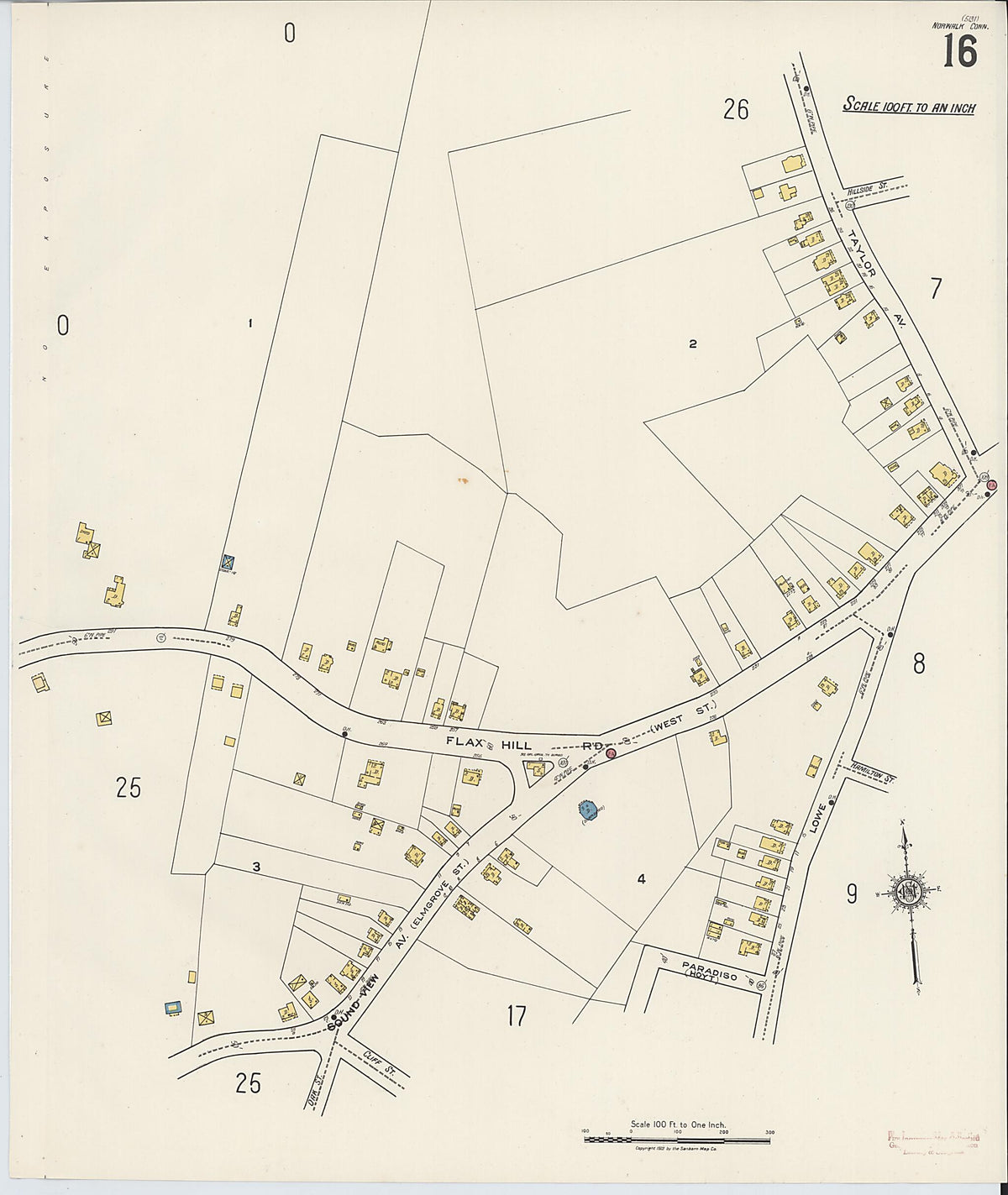 Norwalk, Fairfield County, Connecticut 1922 (Sheet 17) by Relic Map Company