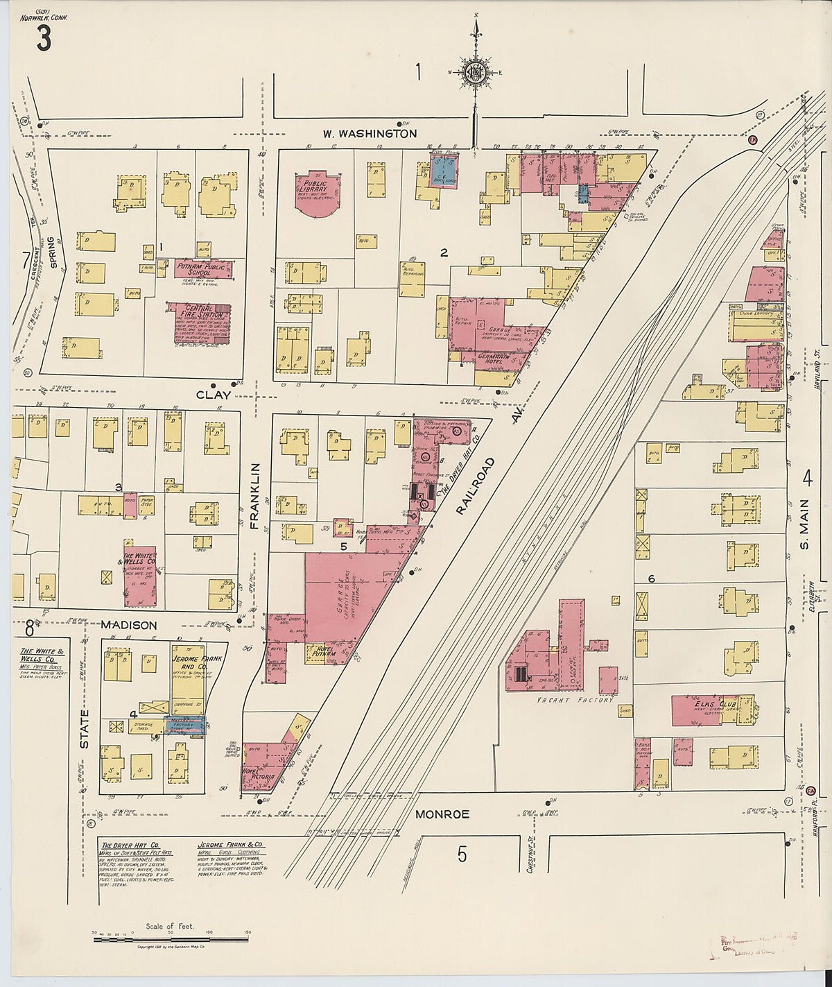 Norwalk, Fairfield County, Connecticut 1922 (Sheet 4) by Relic Map Company