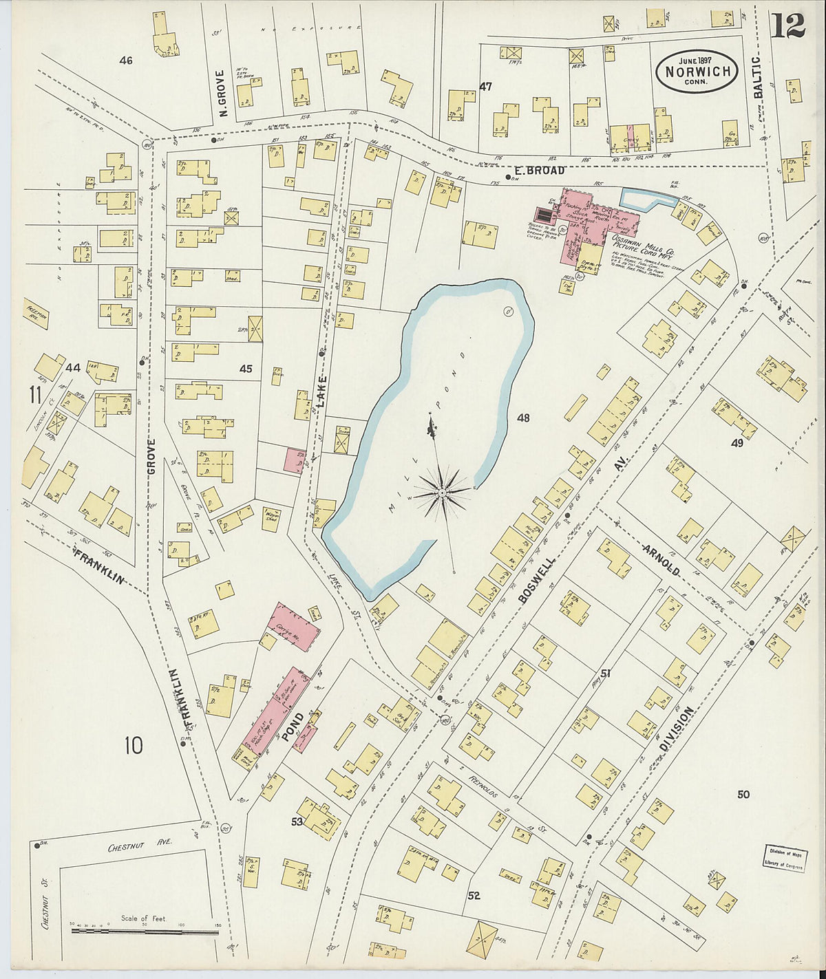 Norwich, New London County, Connecticut 1897 (Sheet 12 of 21) by Relic Map Company