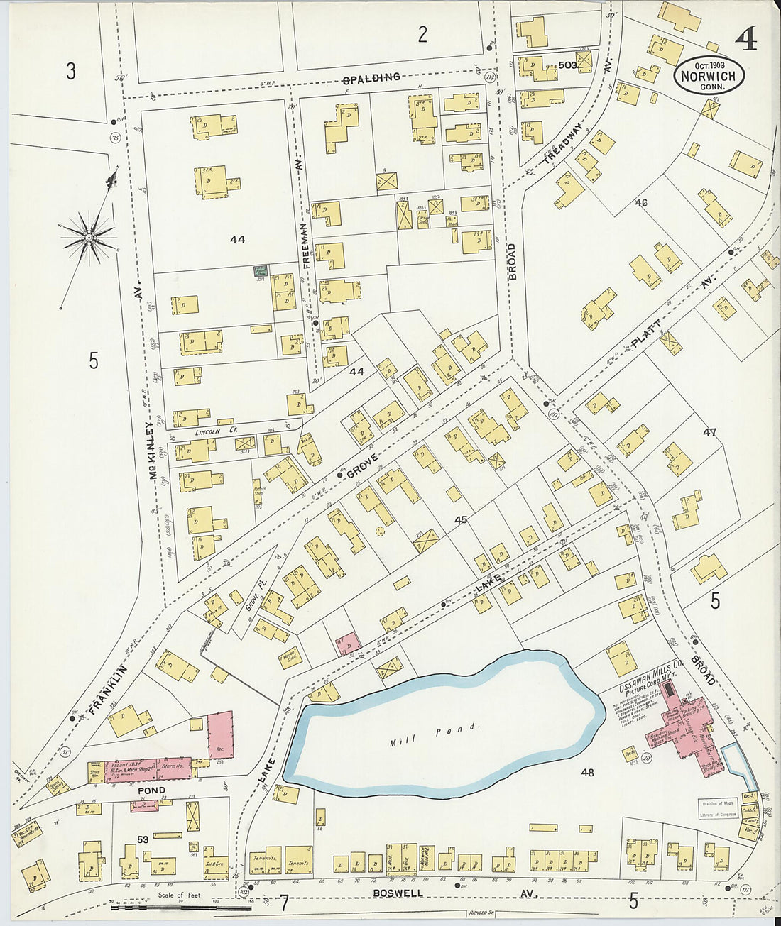 This old map of Norwich, New London County, Connecticut was created by Sanborn Map Company in 1903