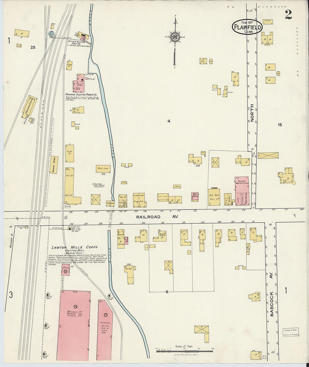 Plainfield, Windham County, Connecticut 1917 (Sheet 2 of 4) by Relic Map Company