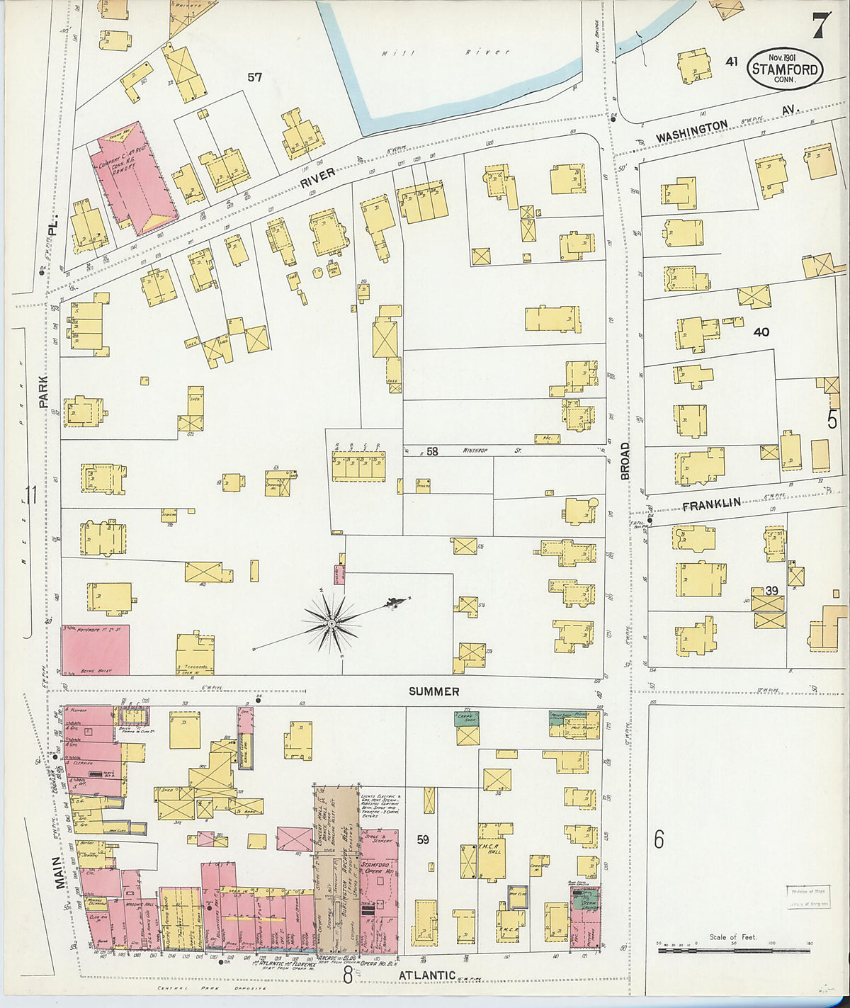 Stamford, Fairfield County, Connecticut 1901 (Sheet 7 of 26) by Relic Map Company