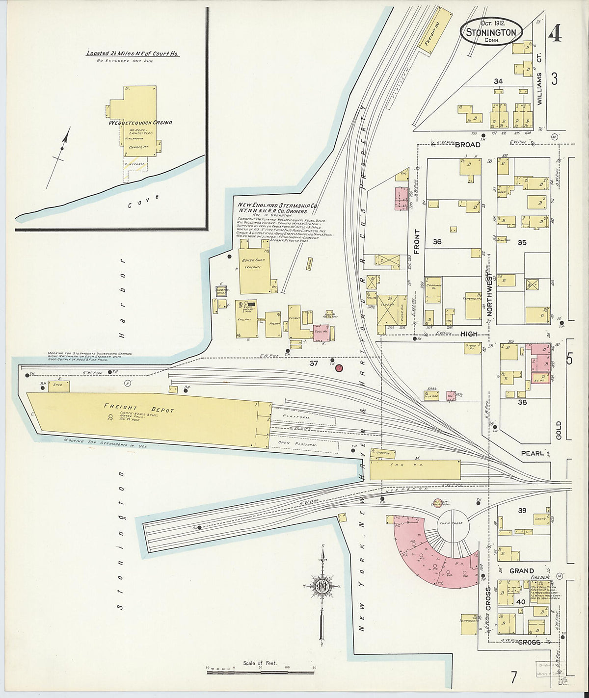 Stonington, New London County, Connecticut 1912 (Sheet 4 of 9) by Relic Map Company