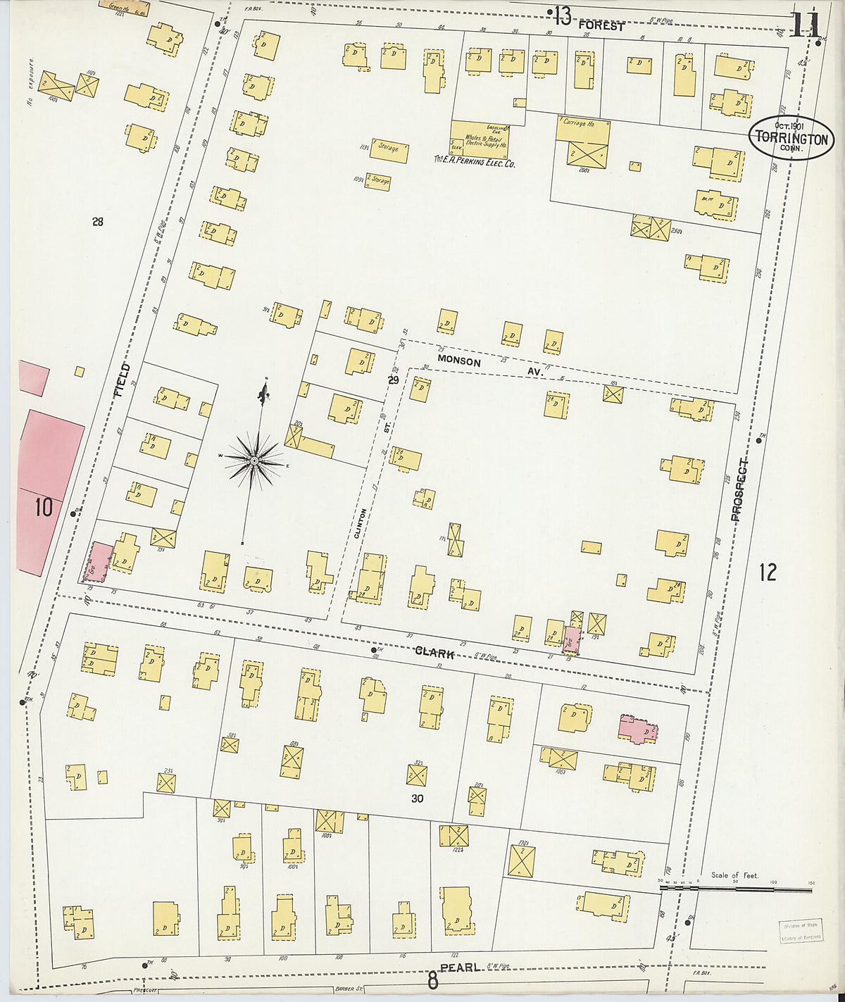 Torrington, Litchfield County, Connecticut 1901 (Sheet 11 of 13) by Relic Map Company