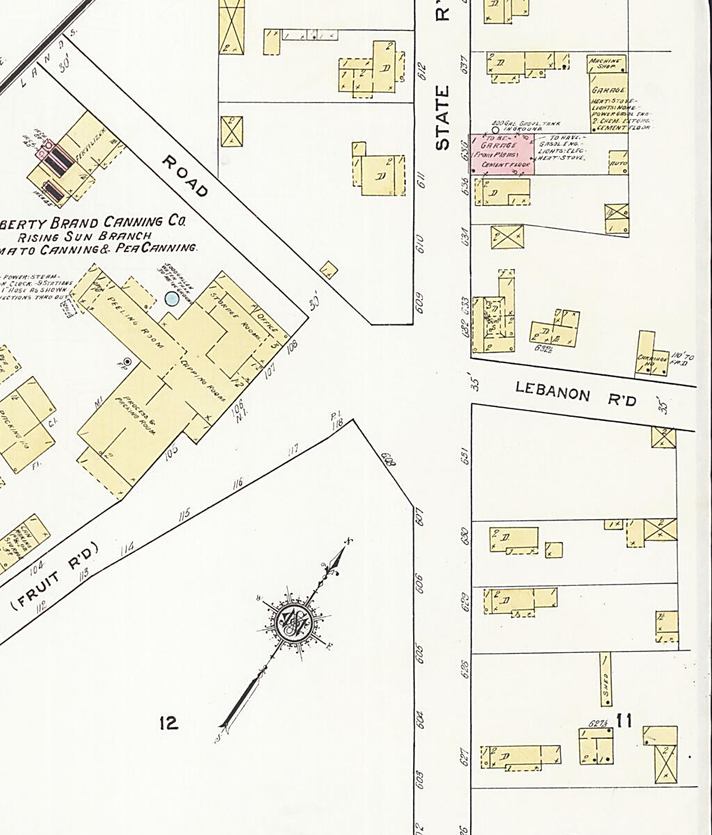 This old map of Camden, Kent County, Wyoming was created by Sanborn Map Company in 1919